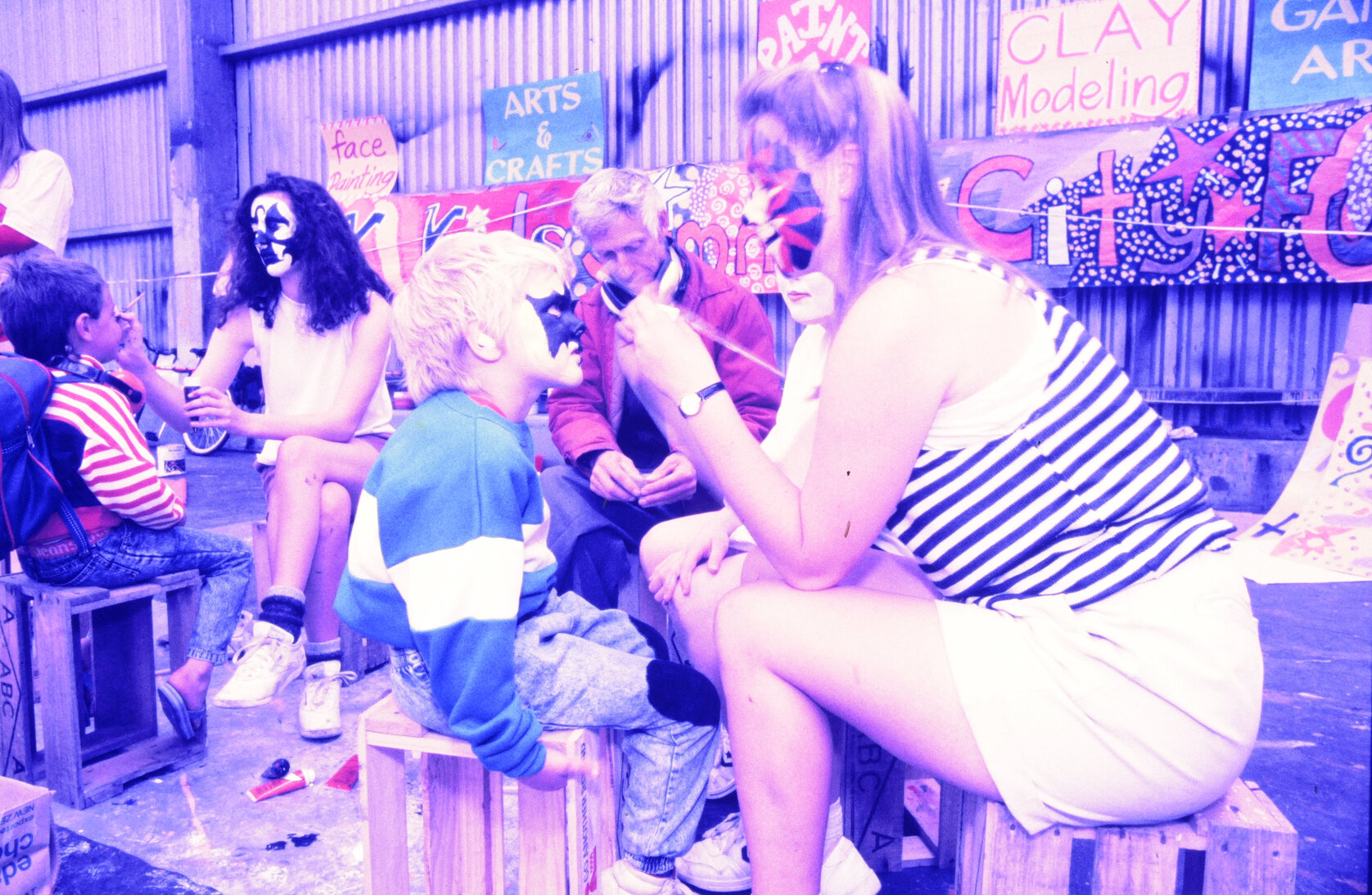 Nissan Mobil 500, face painting