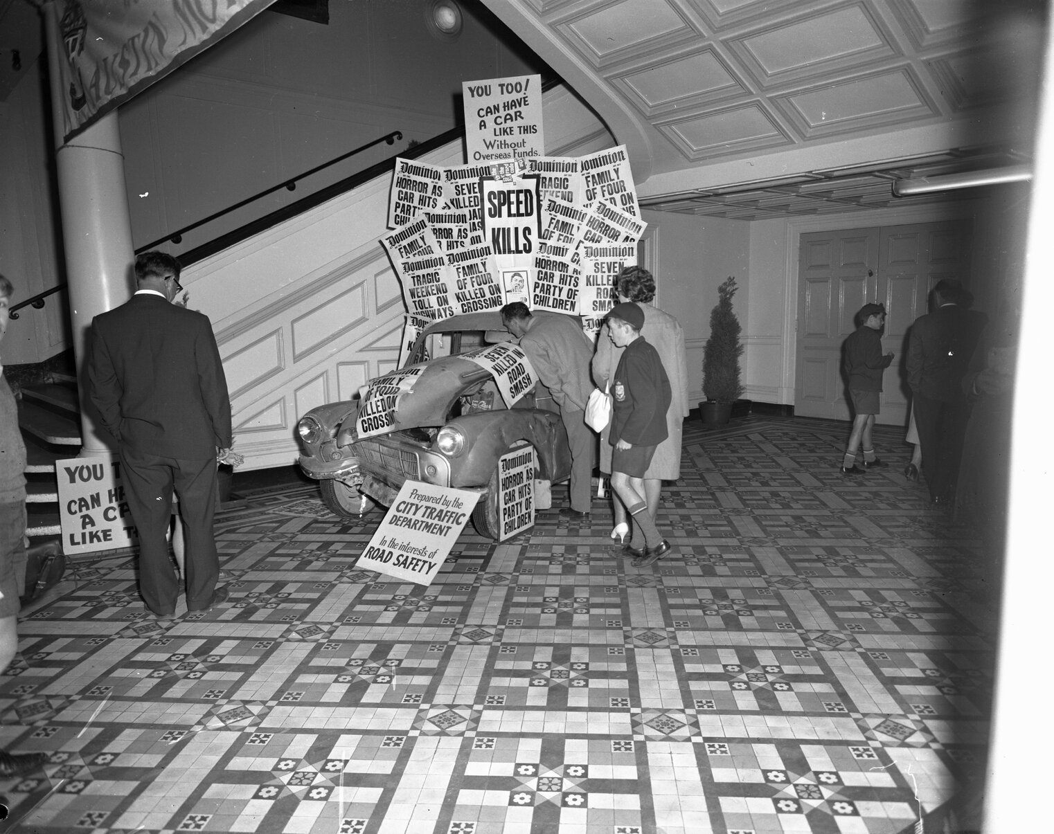 Road Safety display at Wellington Town Hall