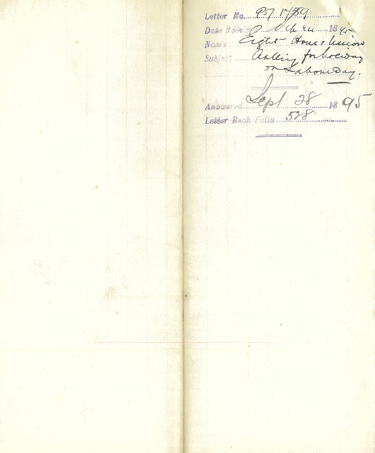 Asking for holiday on Labour Day - Eight Hours Union