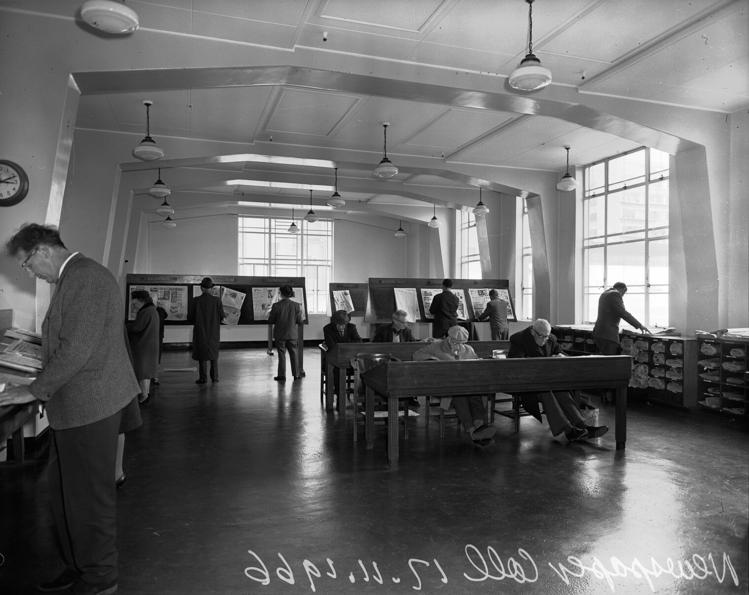 Wellington Central Public Library: Newspaper Room (photographed just before conversion to include Commonwealth Collection)