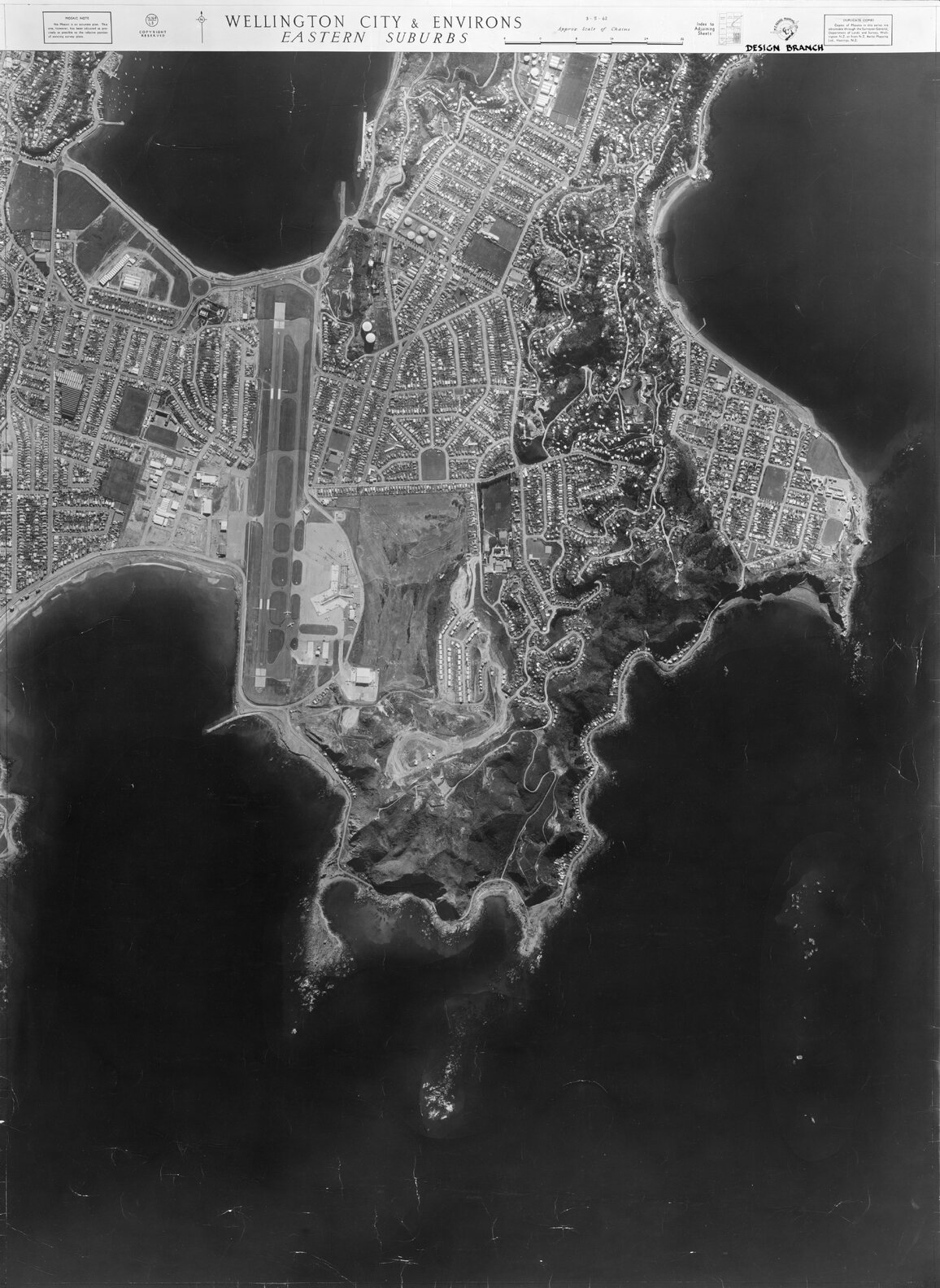 Wellington City and Environs Aerial Mosaic 1962, Eastern Suburbs