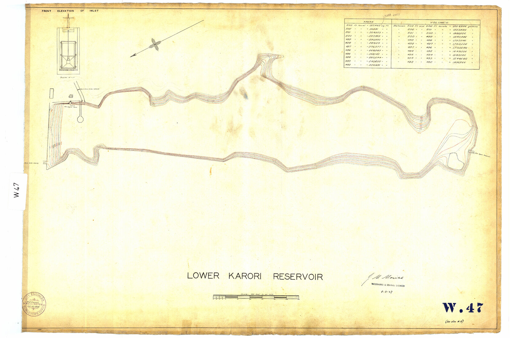 Lower Karori Reservoir - 23 December 1926