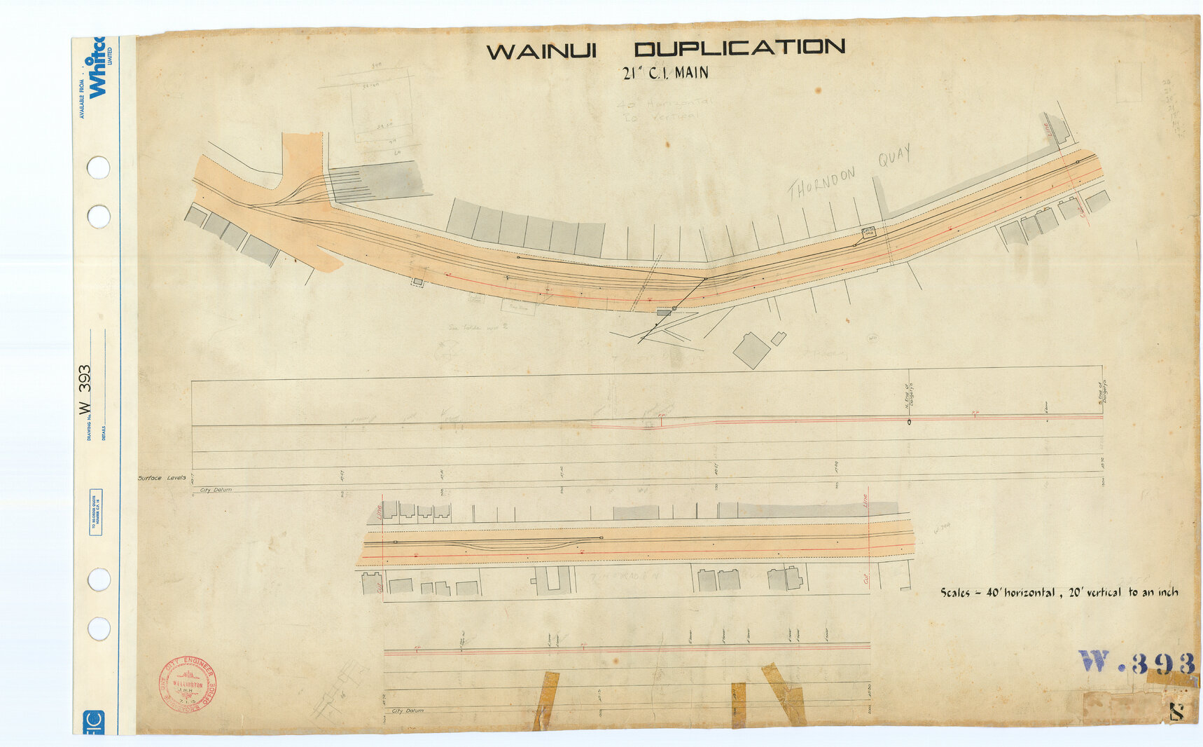 Wainui Duplication, Thorndon Quay - 1913