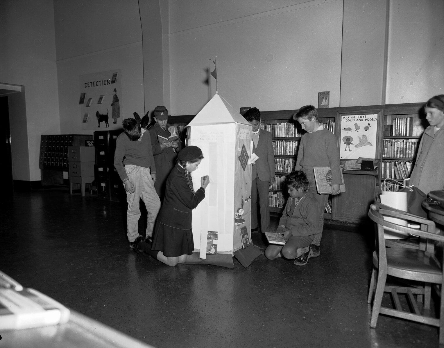 Wellington Public Library: Junior Section, displays