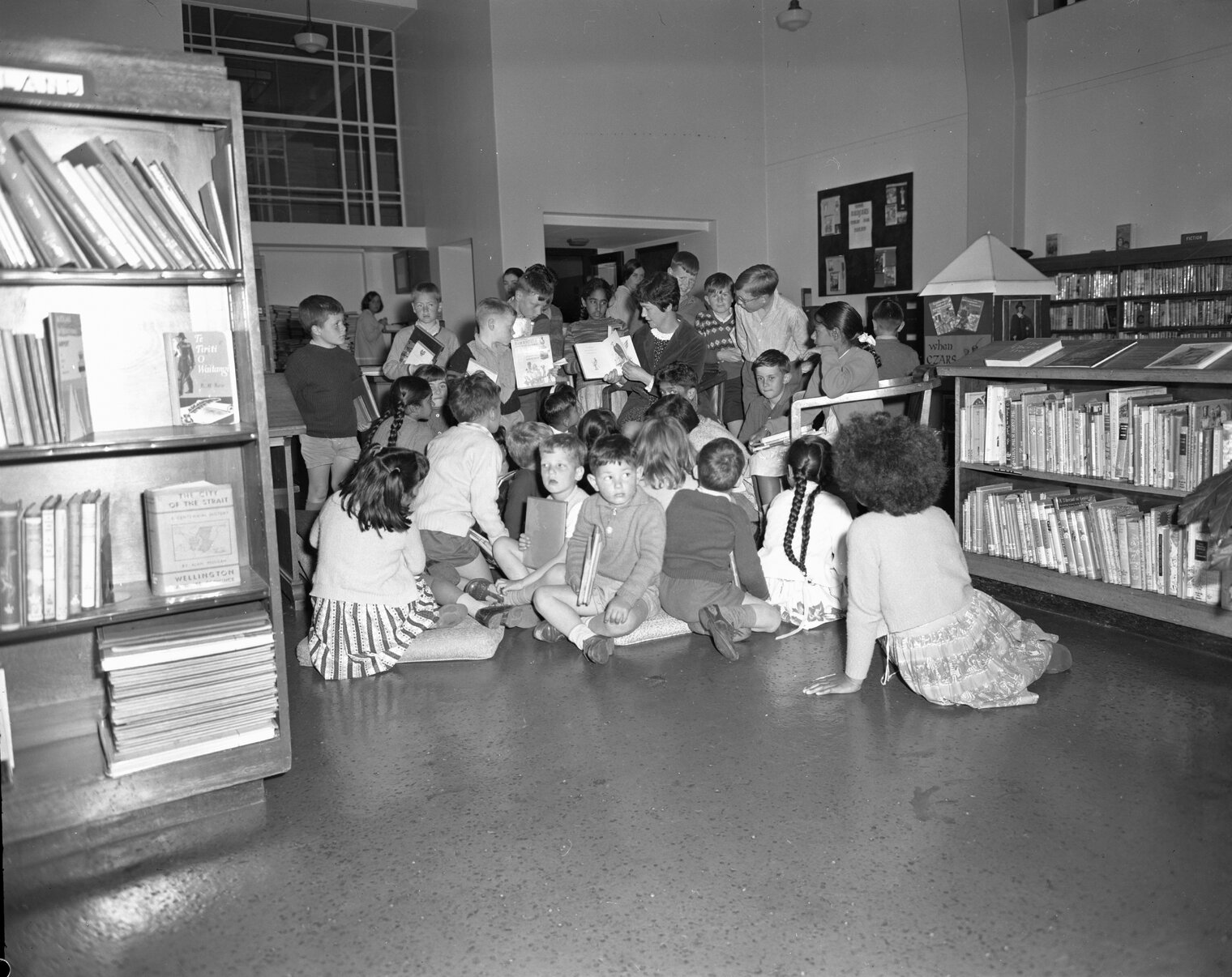 Wellington Public Library: Juniors Dept., school visit