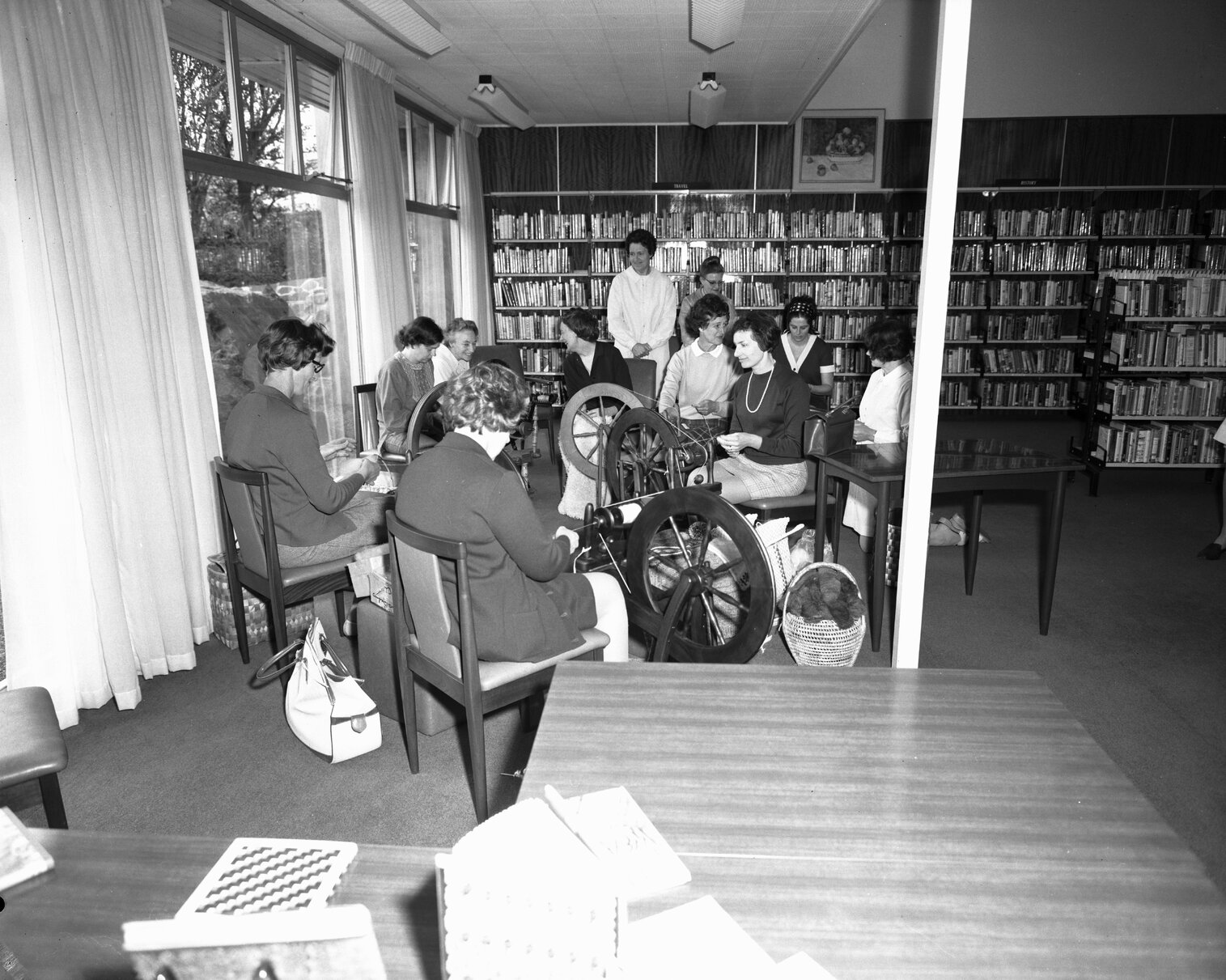 Karori Library, Spinning Demonstration