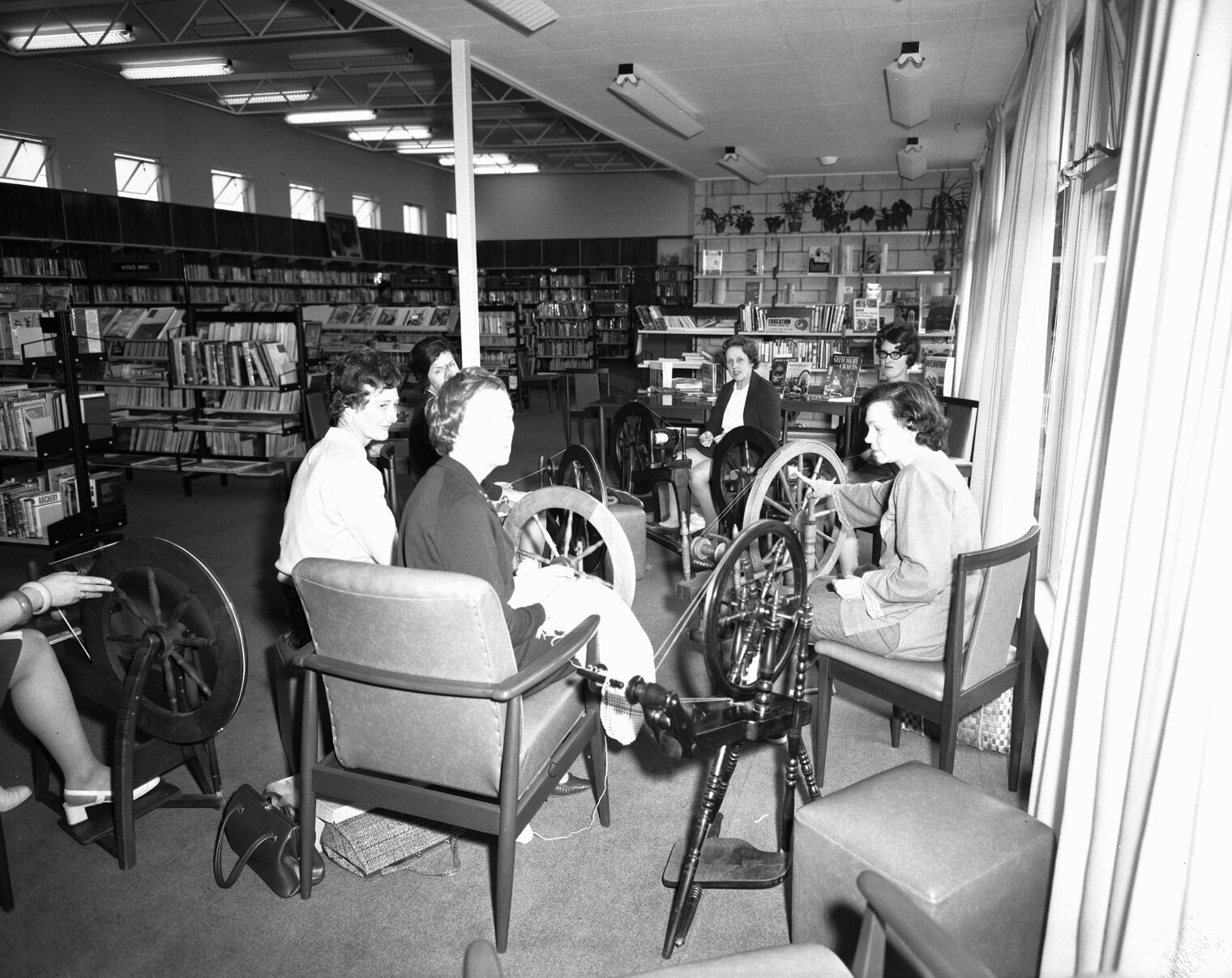 Karori Library, Spinning Demonstration