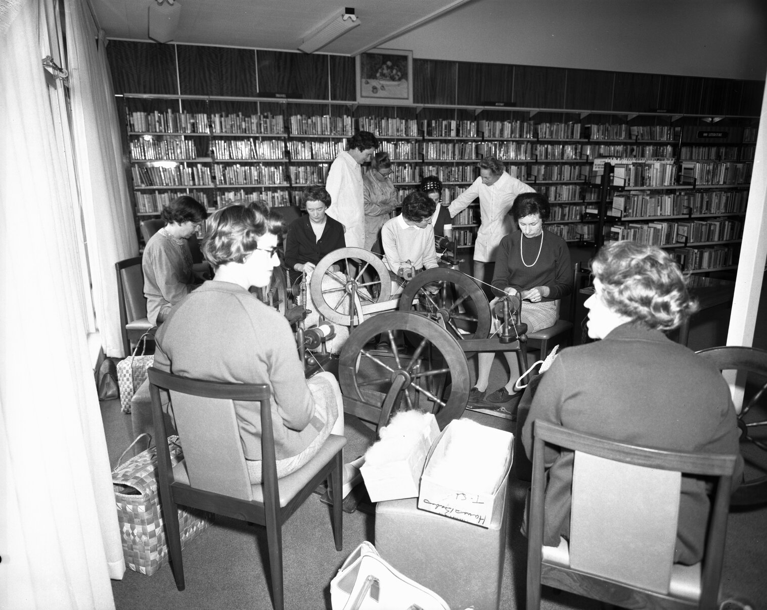 Karori Library, Spinning Demonstration