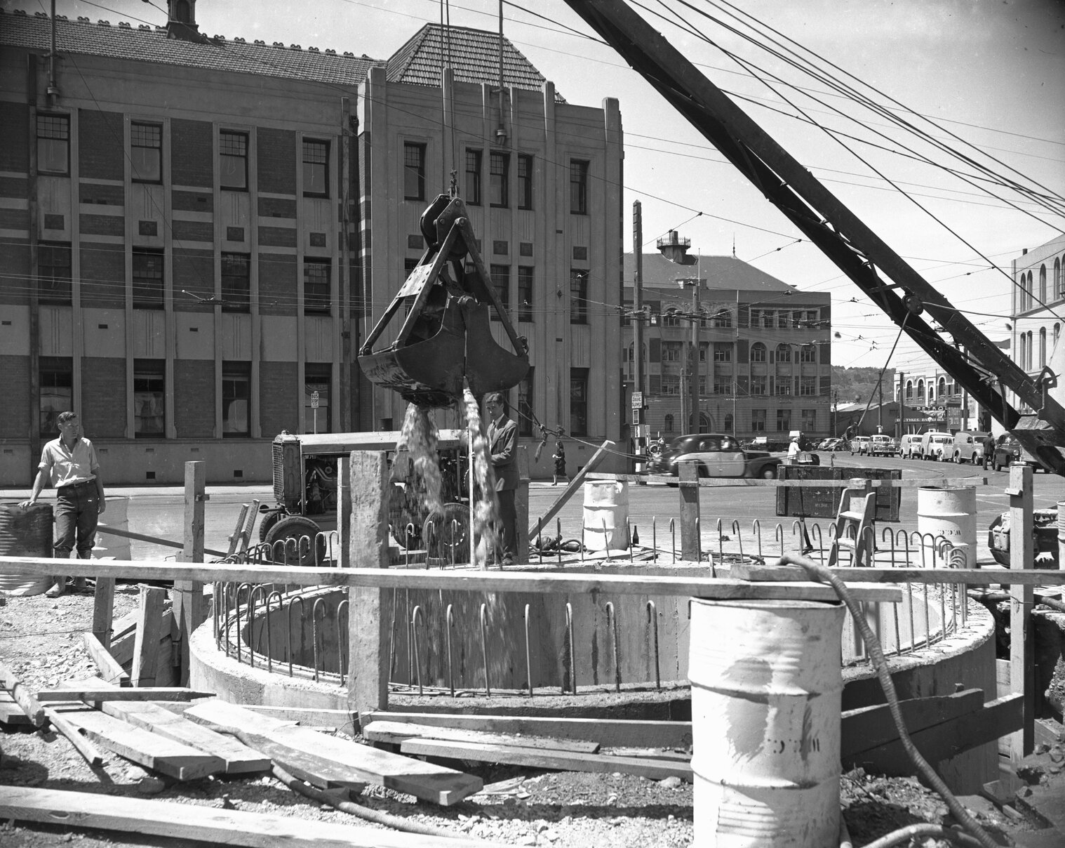 Drainage Department, Caisson, Featherston Street