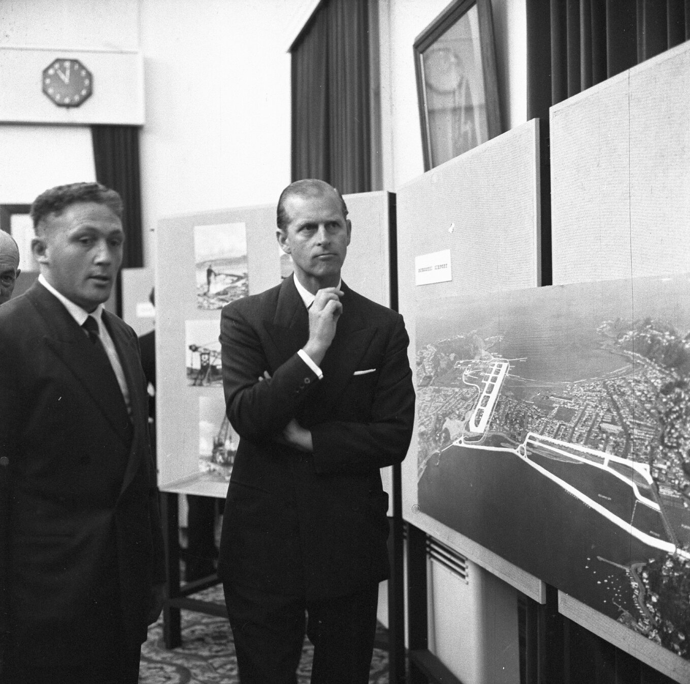 His Royal Highness Prince Philip with Councillor Bateman