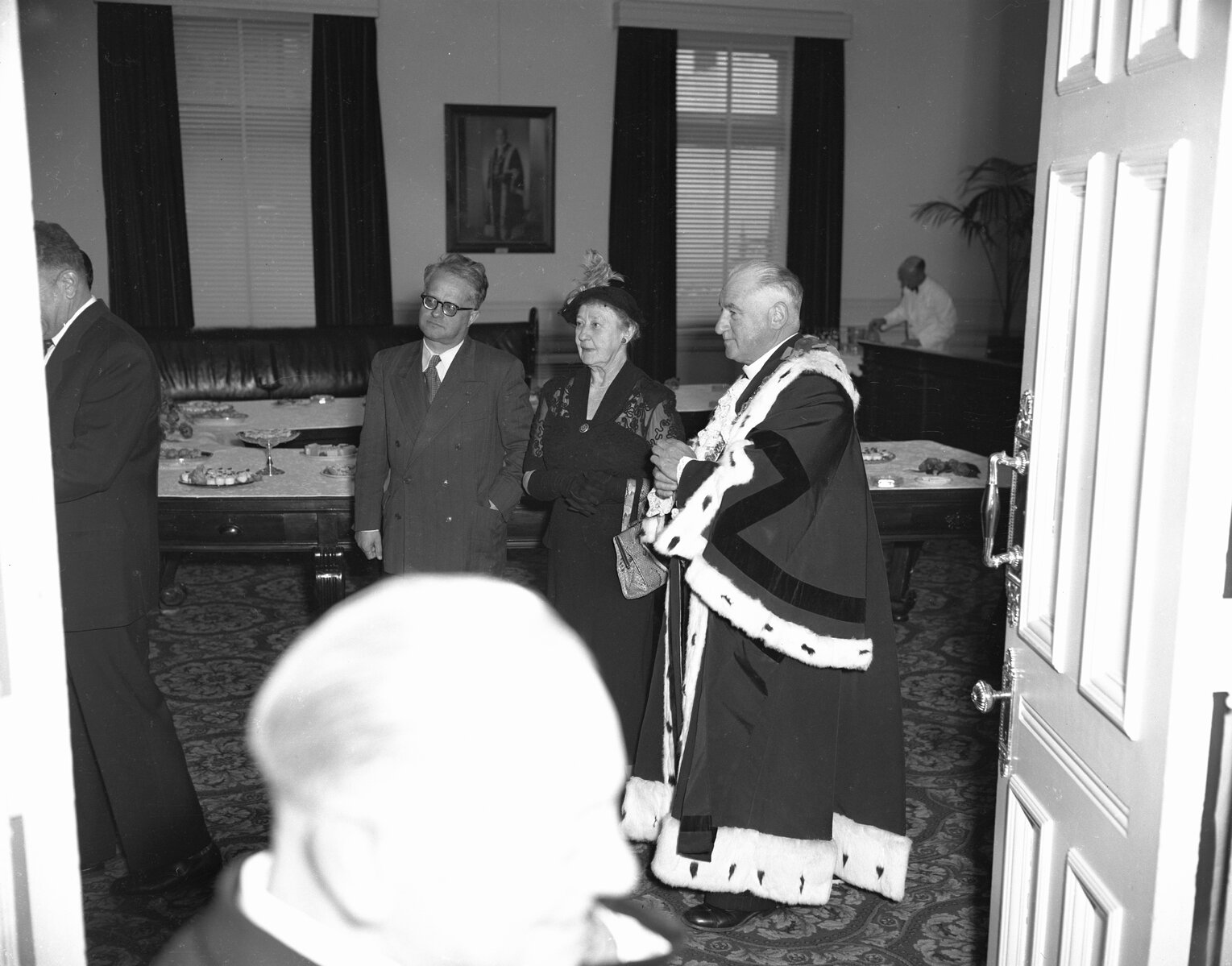 Mayor's Reception for Noel Henry, newly appointed French Minister