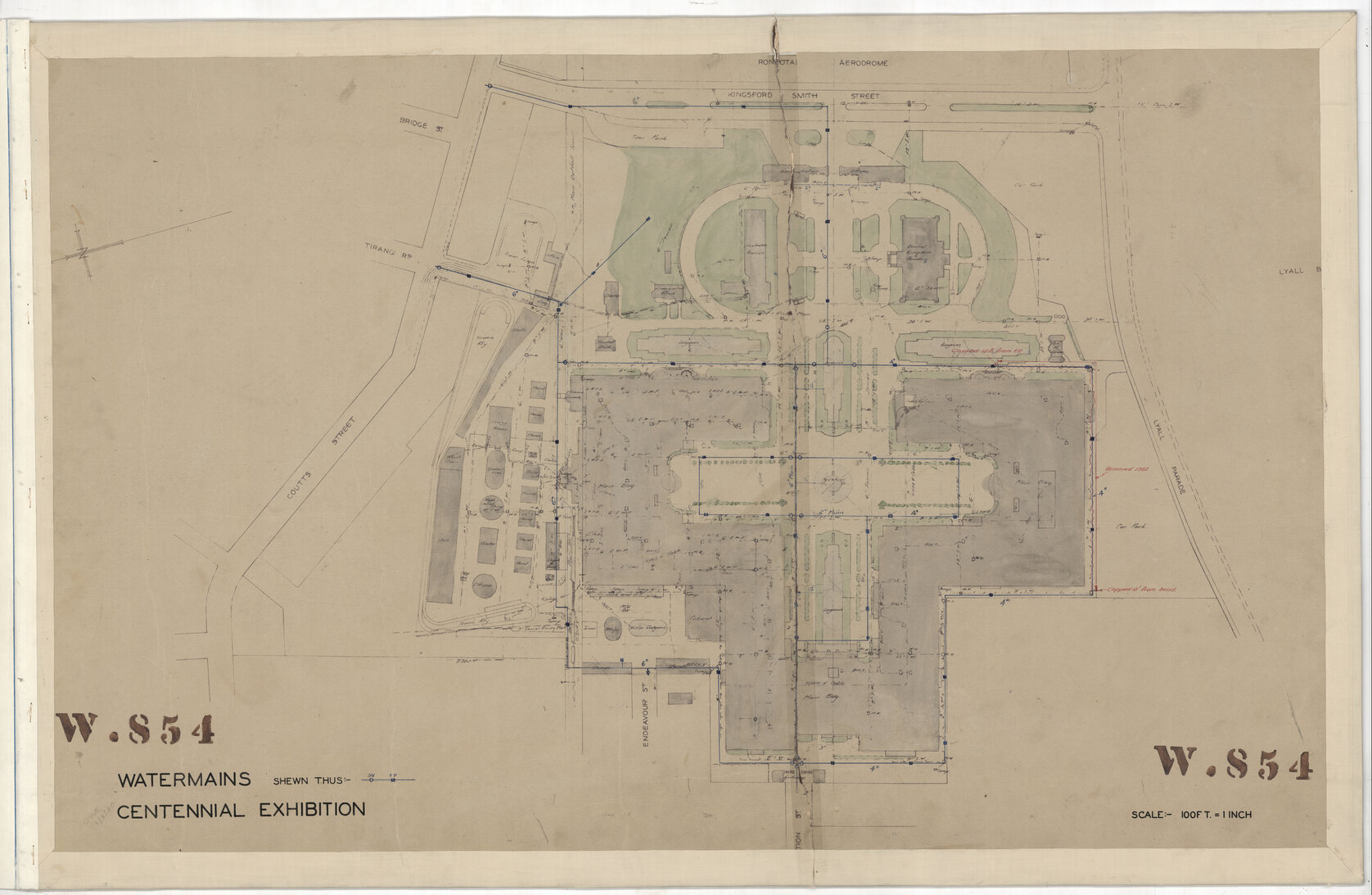 Watermains, Centennial Exhibition - 1940
