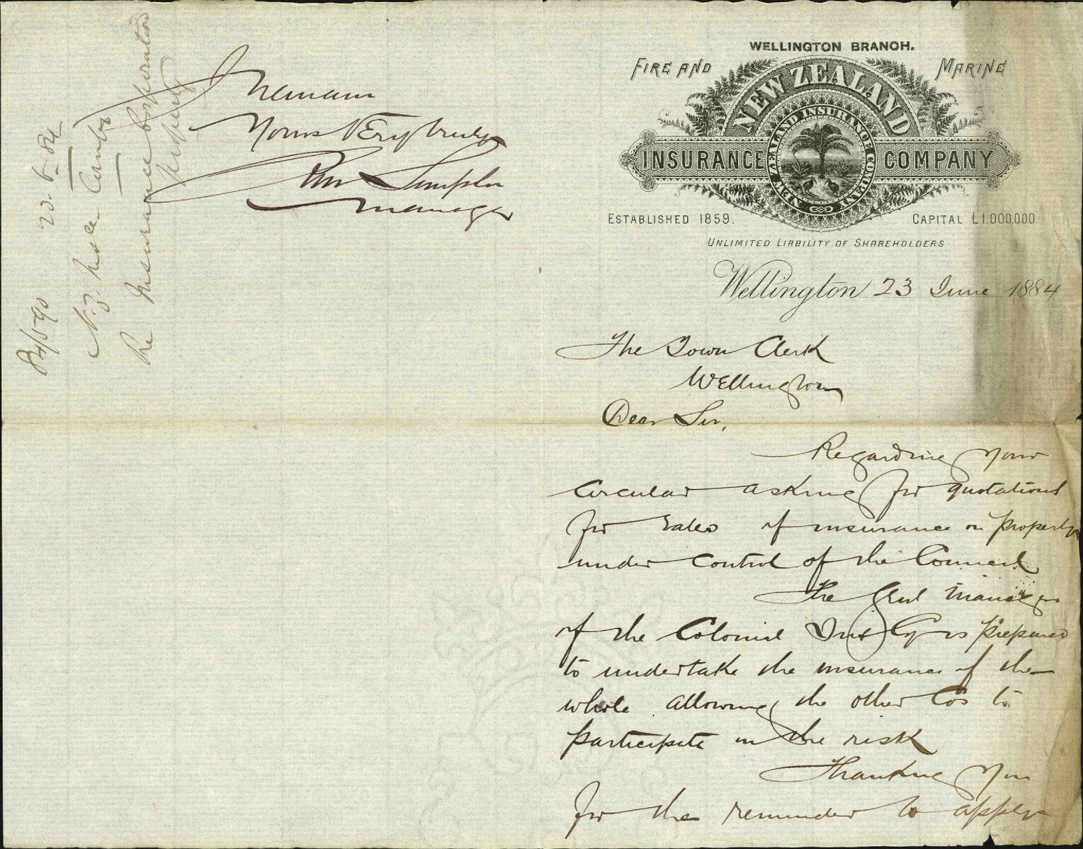 Insurance Corporation Property - New Zealand Insurance Company