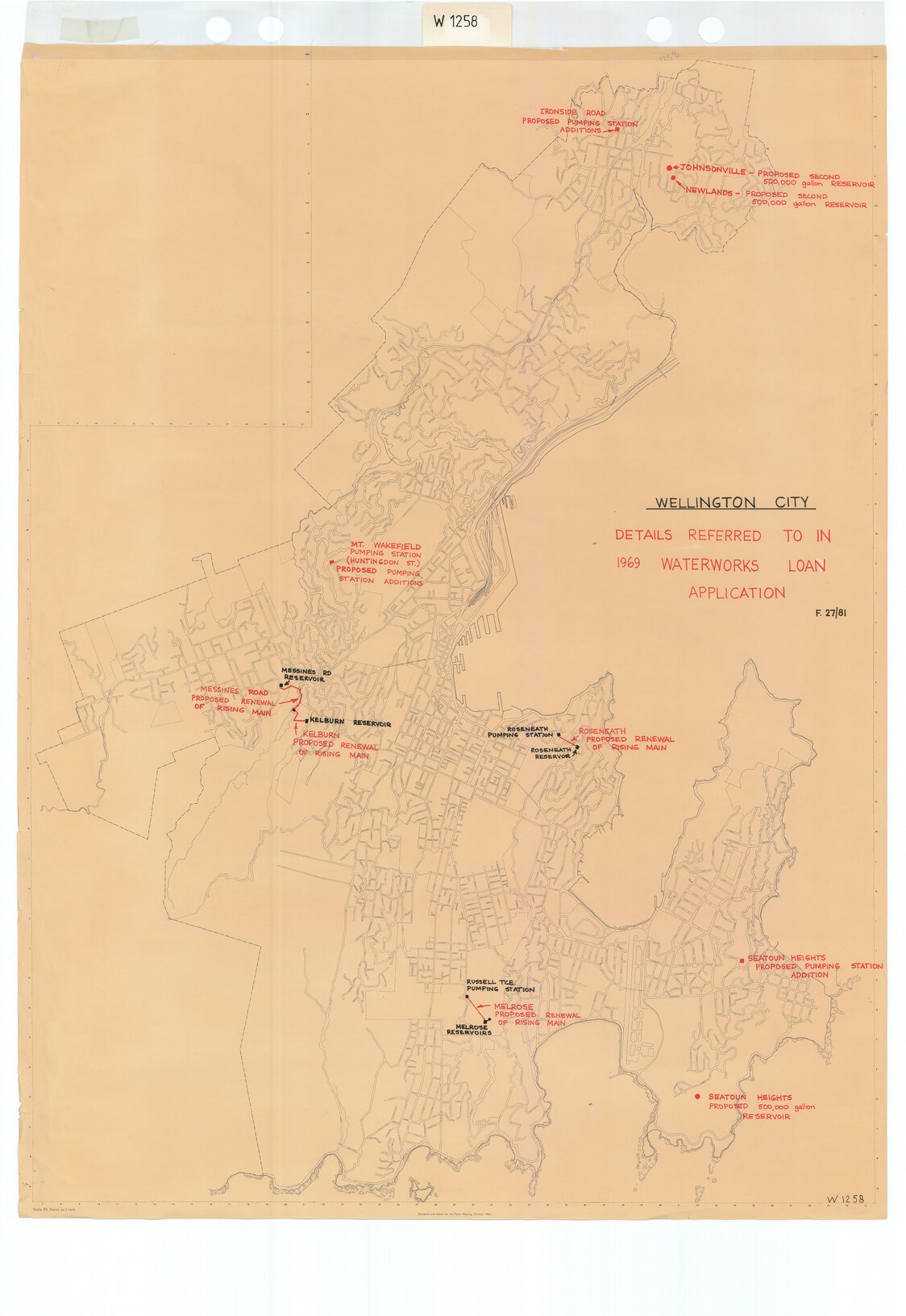 Details referred to in 1969 Waterworks Loan Application - 1969