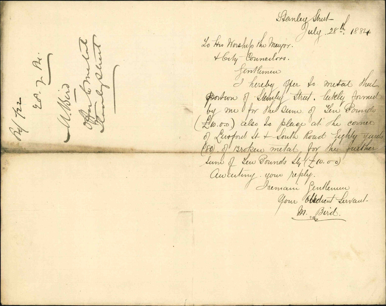 Offer to metal Stanley Street - M Bird