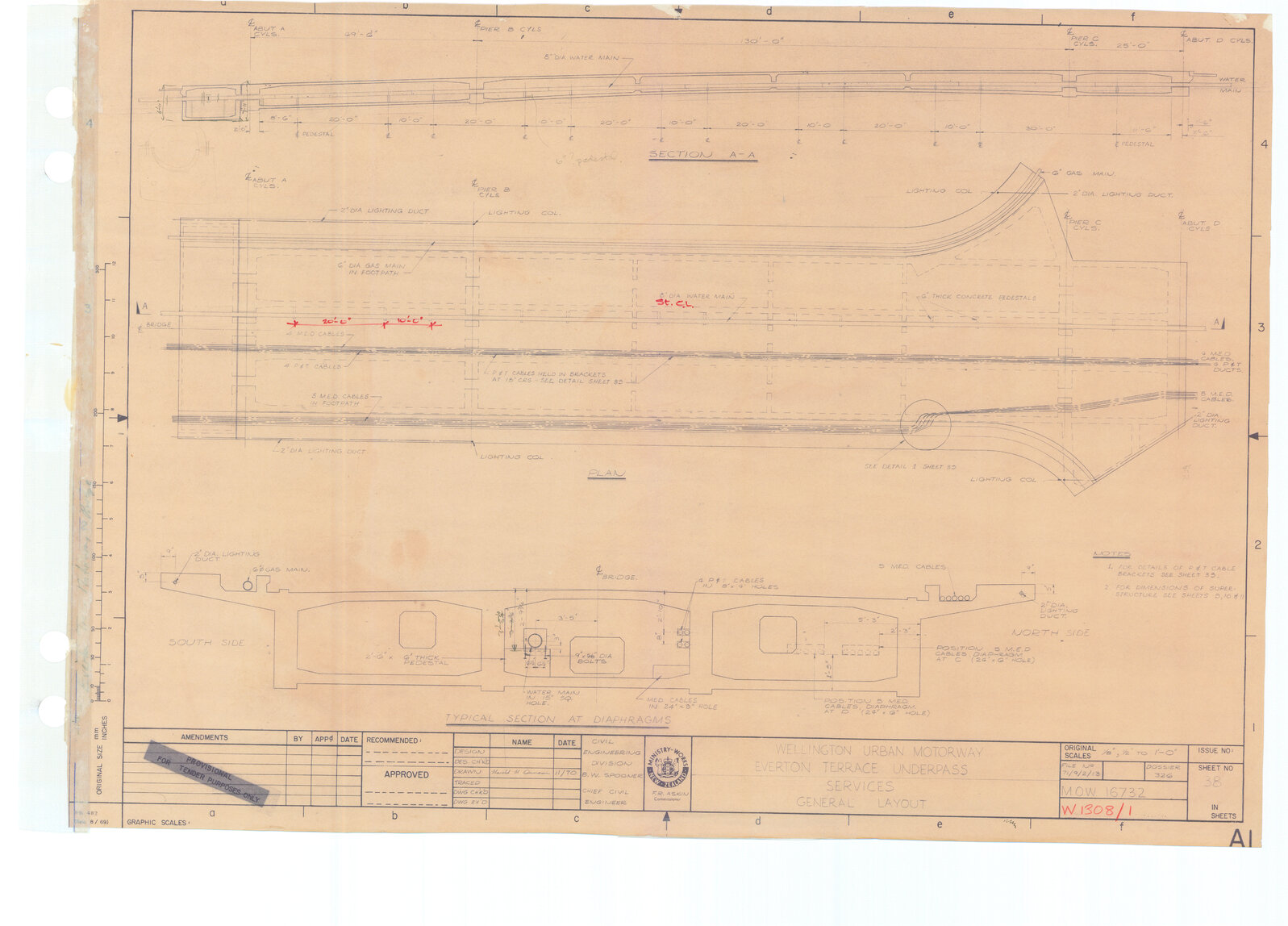 Wellington Urban Motorway, Shell Gully Structures, Everton Terrace ...