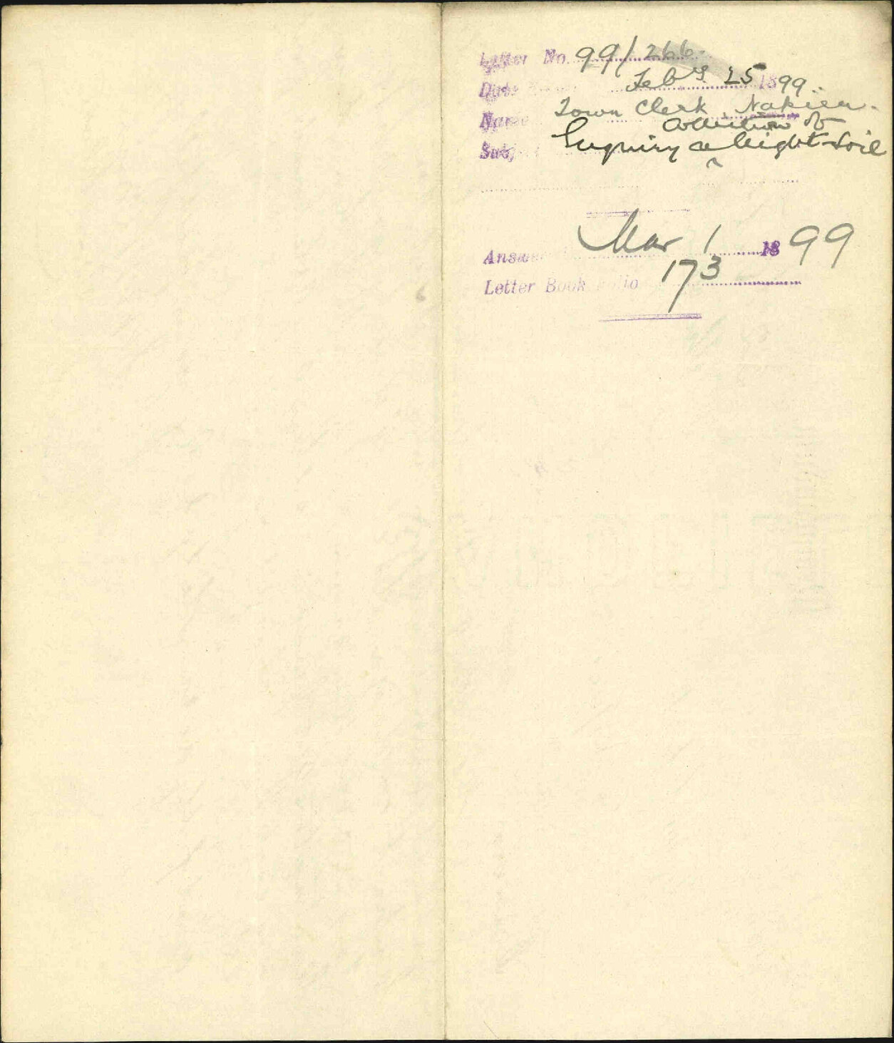 Enquiry regarding collection of night soil - Town Clerk, Napier