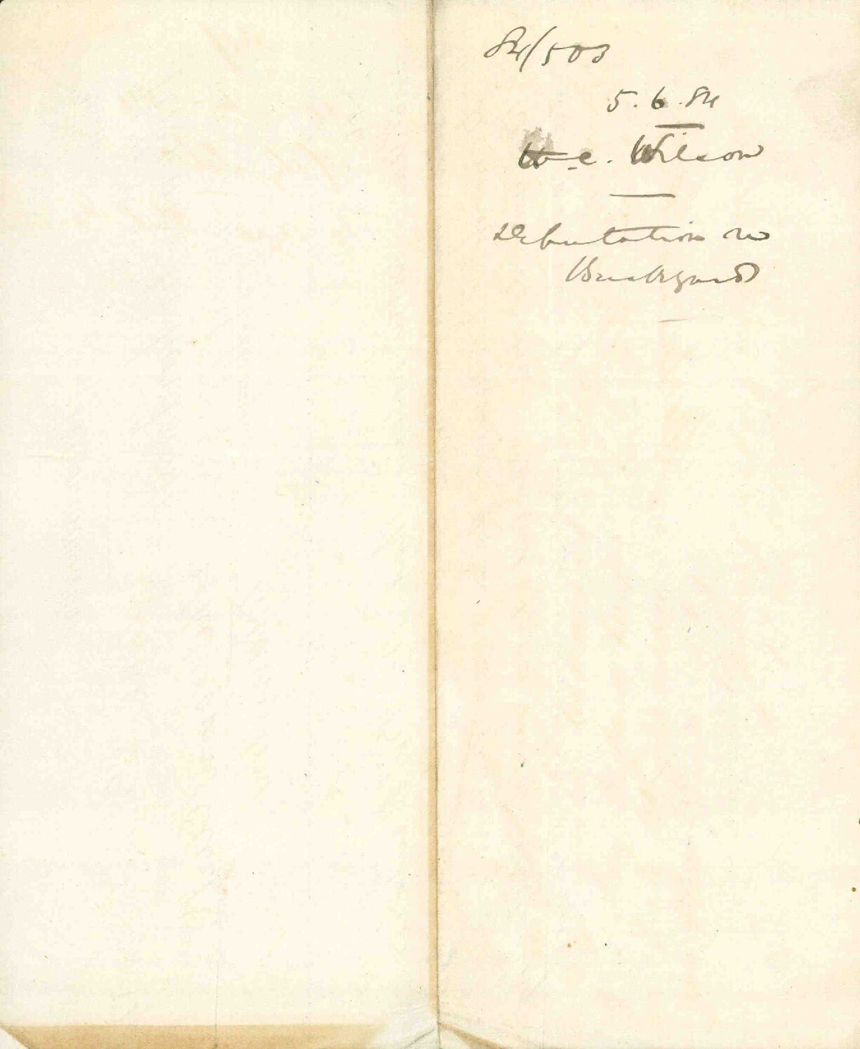 Deputation regarding brickyard - H C Wilson