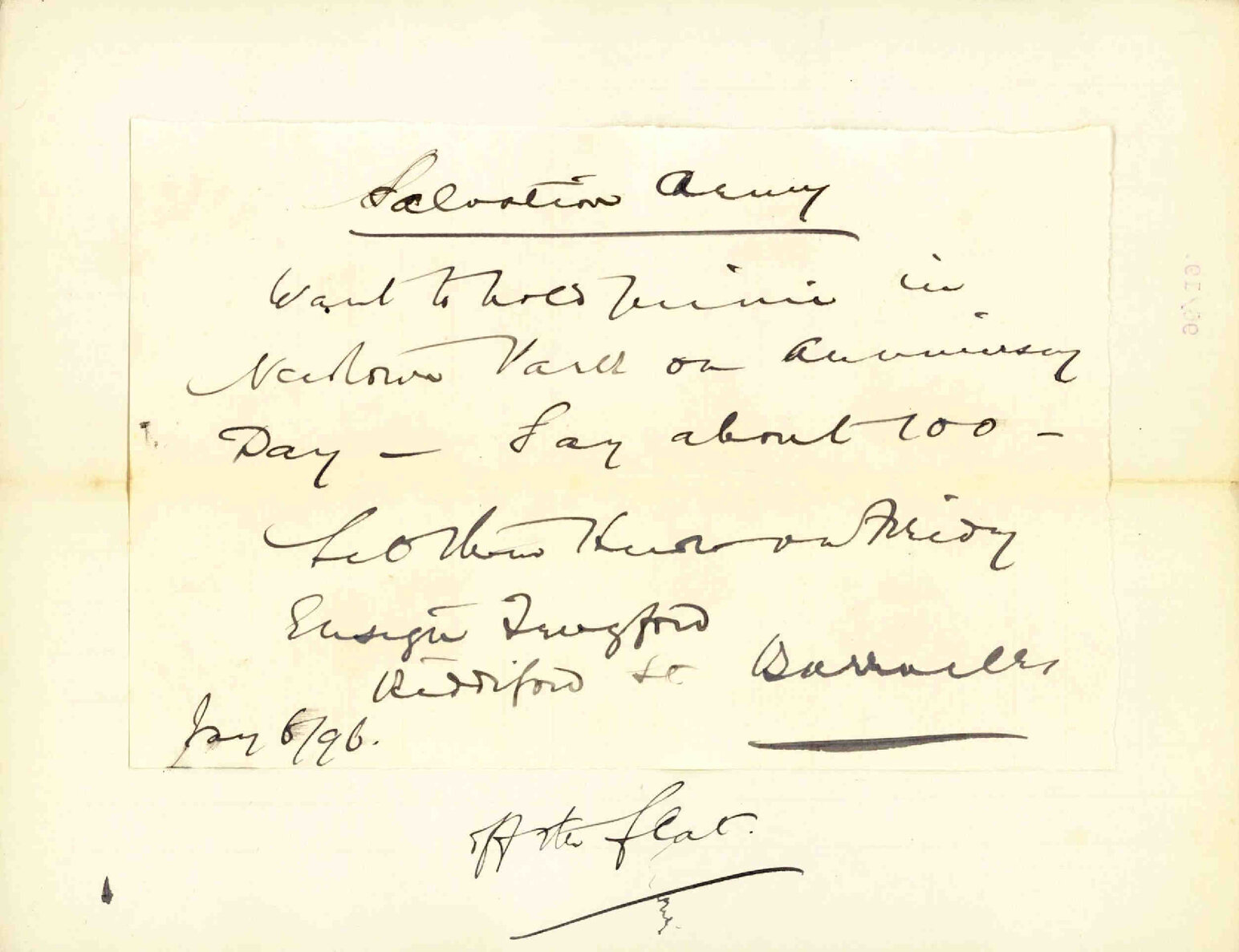 Picnic on Anniversary Day - Salvation Army