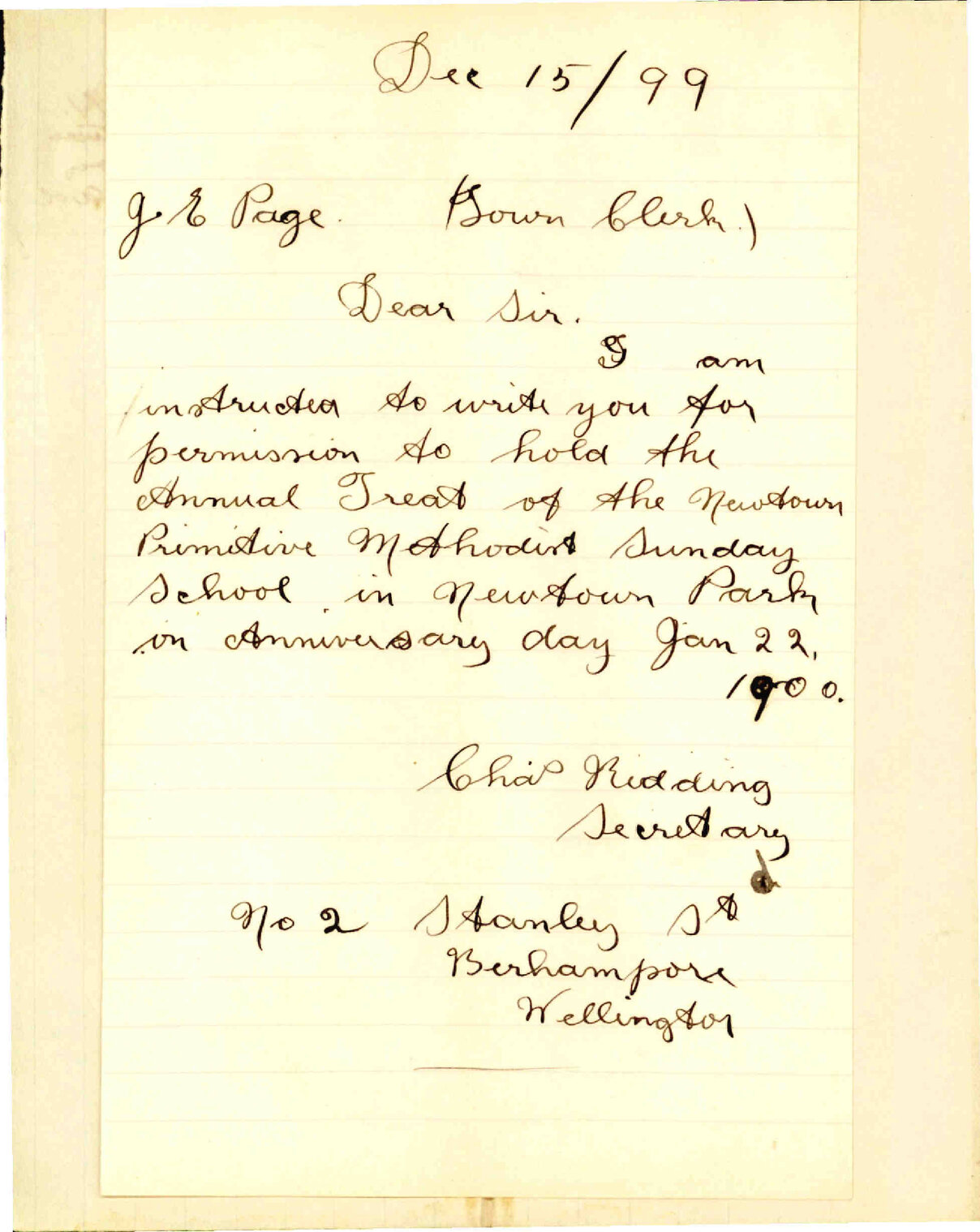 Picnic on Anniversary Day - Newtown Primitive Methodist Sunday School