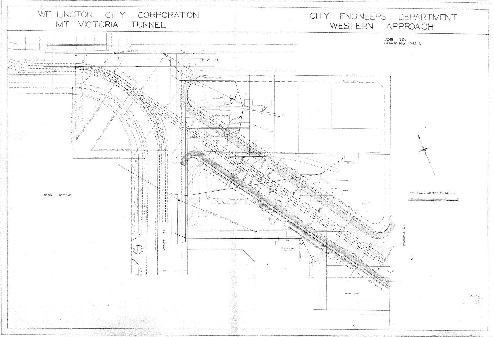 Mount Victoria Tunnel, western approach, sheet 1, site plan