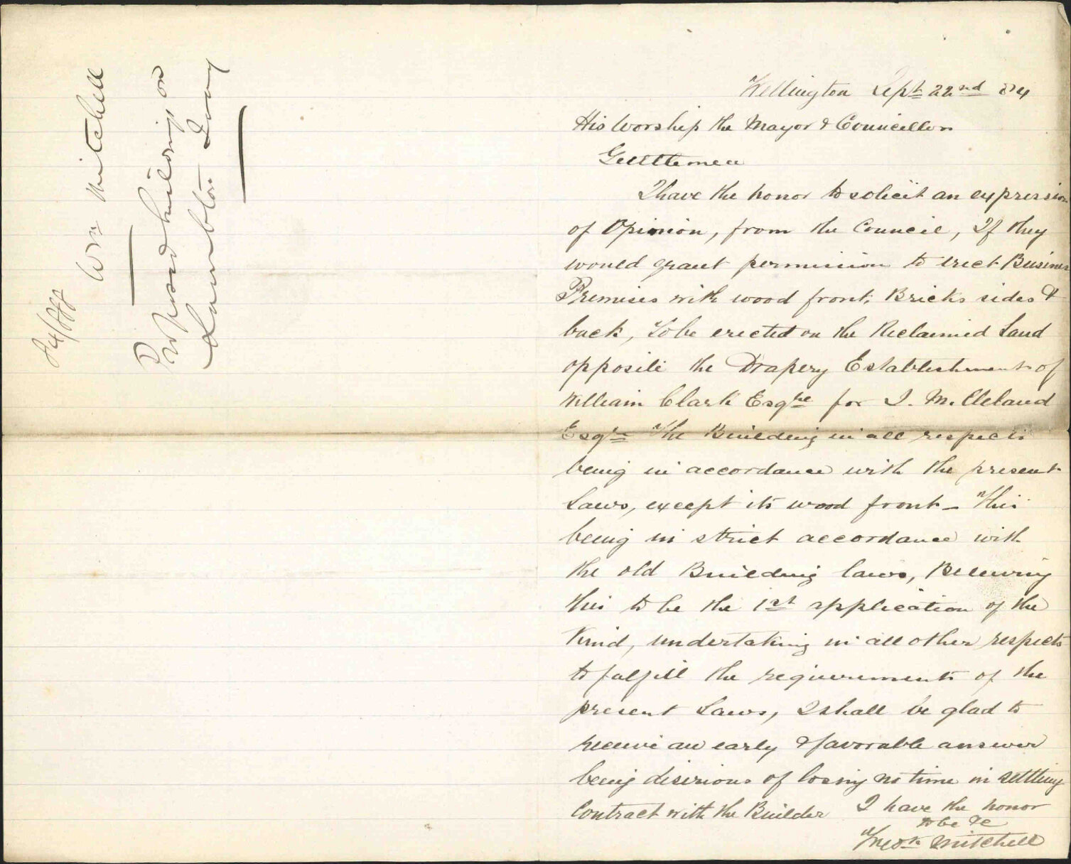 Proposed buildings on Lambton Quay - William Mitchell
