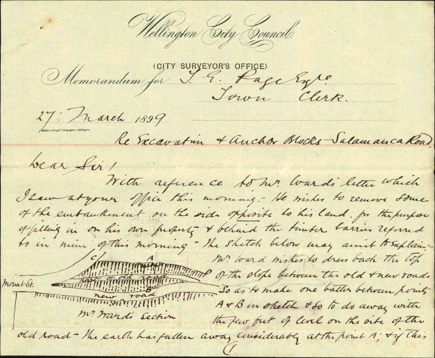 His land at Mount Street - Thomas Ward