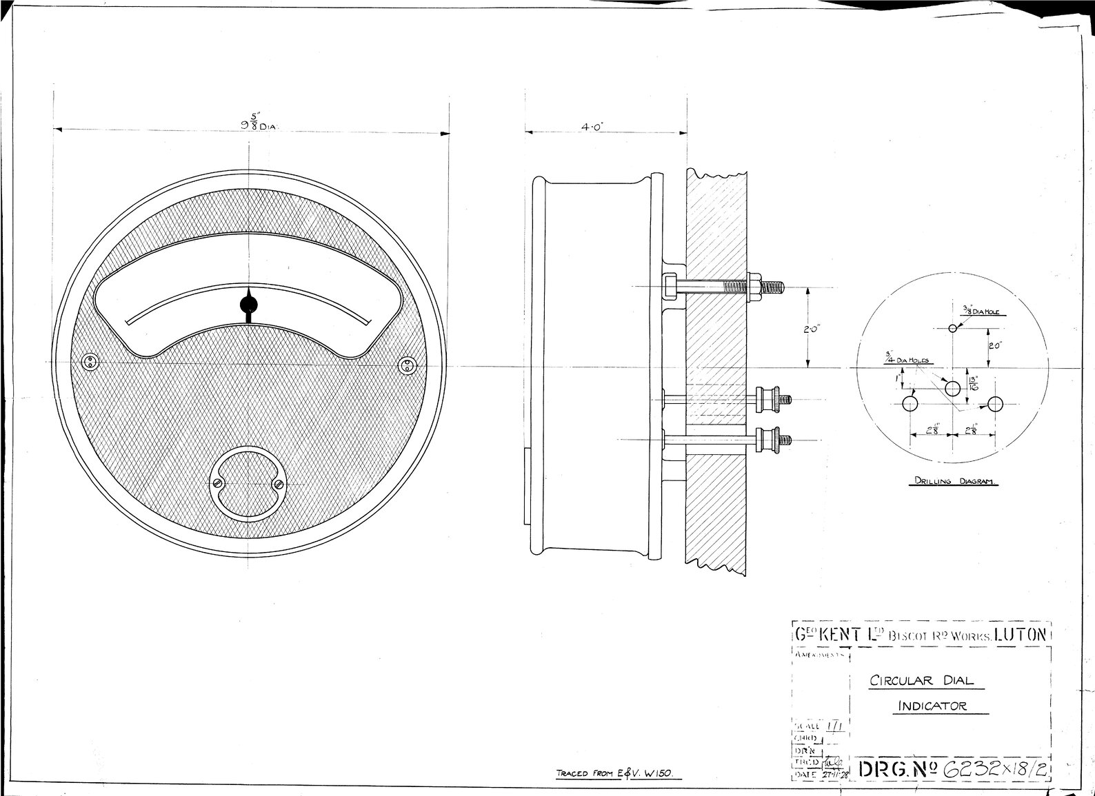 Mount Victoria Tunnel, ventilation plant, circular dial indicator, George Kent Ltd