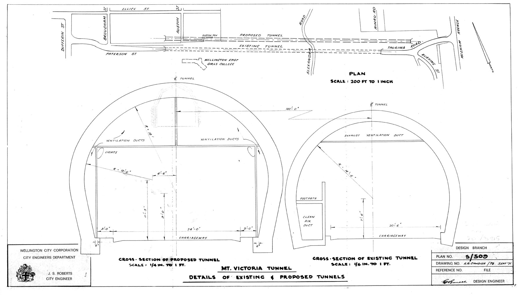 Mount Victoria Tunnel duplication, details of existing and proposed tunnels