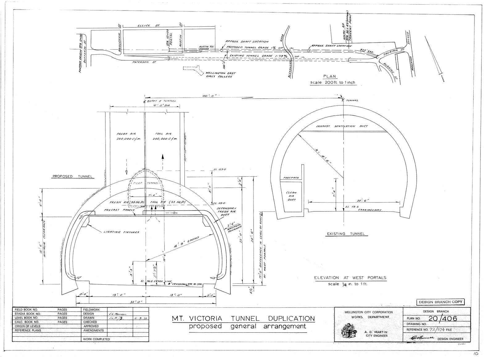 Mount Victoria Tunnel duplication, proposed general arrangement
