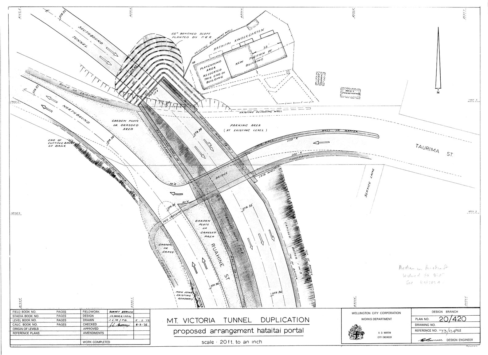 Mount Victoria Tunnel duplication, proposed arrangement of Hataitai portal