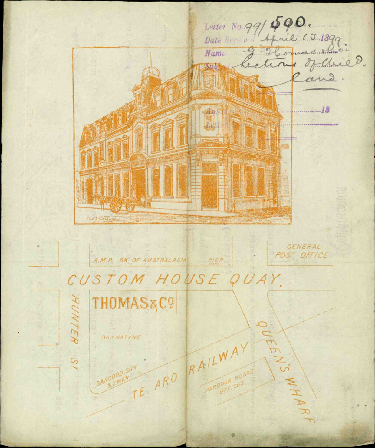 Sections of Reclaimed land - George Thomas and Company