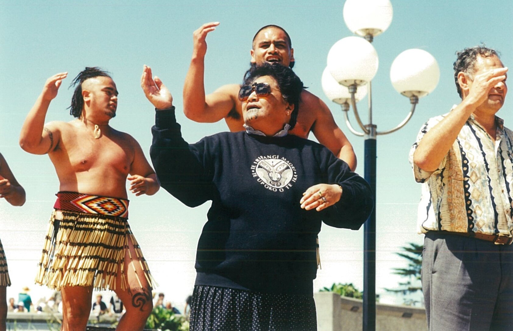 Album 2, Waitangi Day, kapa haka being perfomed, 1995