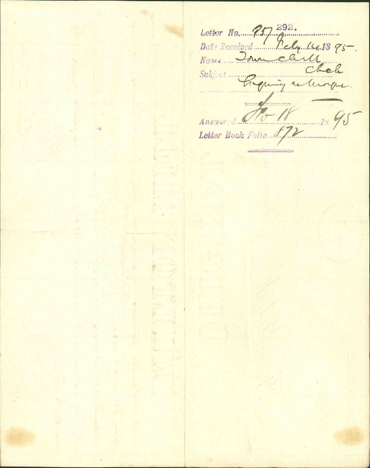 Enquiry regarding morgue - Town Clerk, Christchurch