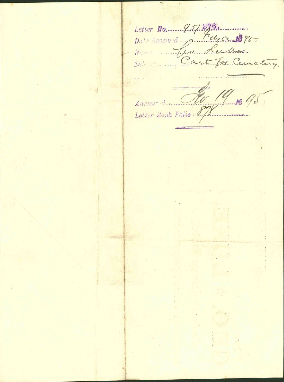 Cart for Cemetery - George Luke