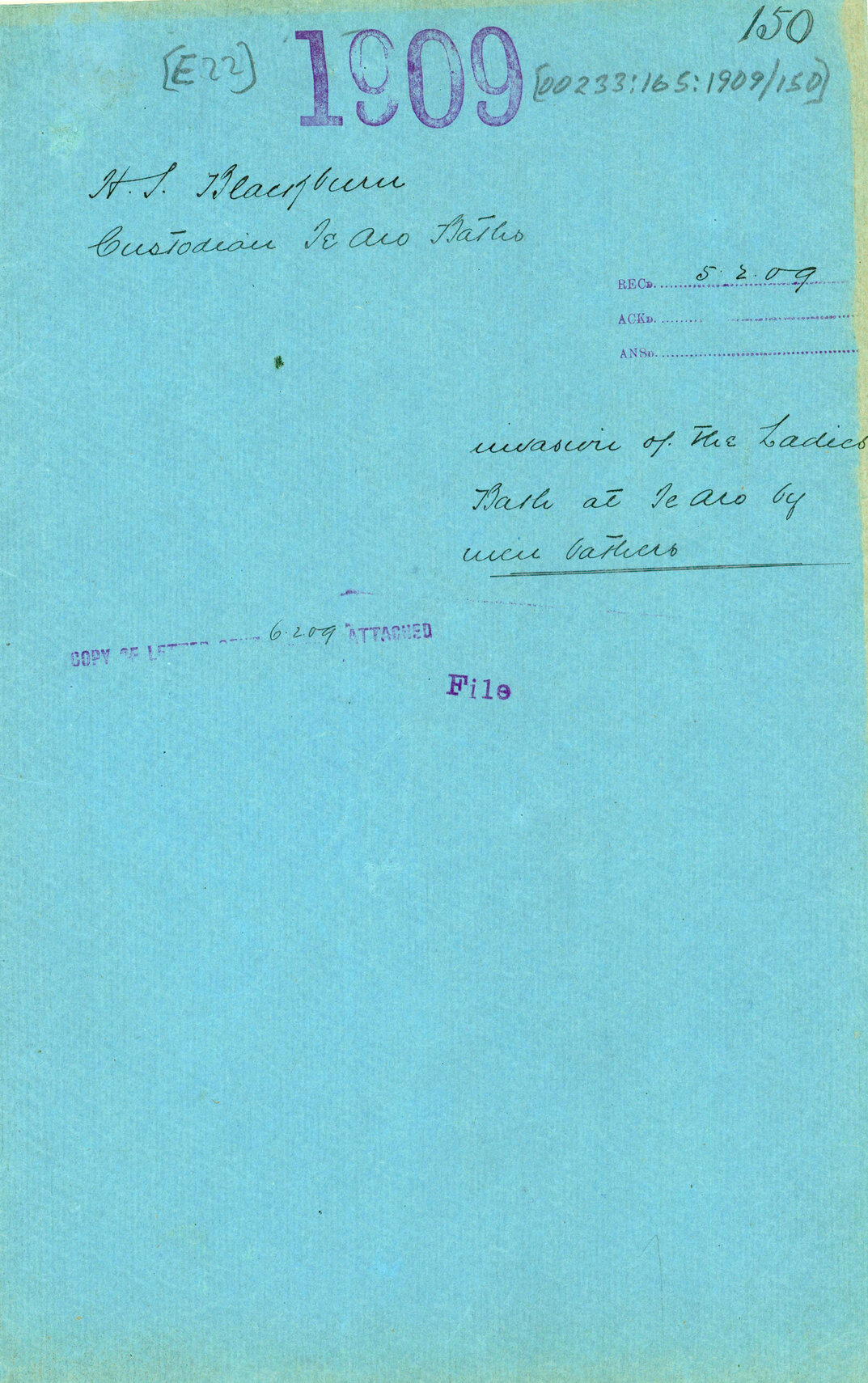 Invasion of the Ladies Bath at Te Aro by men bathers - H S Blackburn; Custodian, Te Aro Baths
