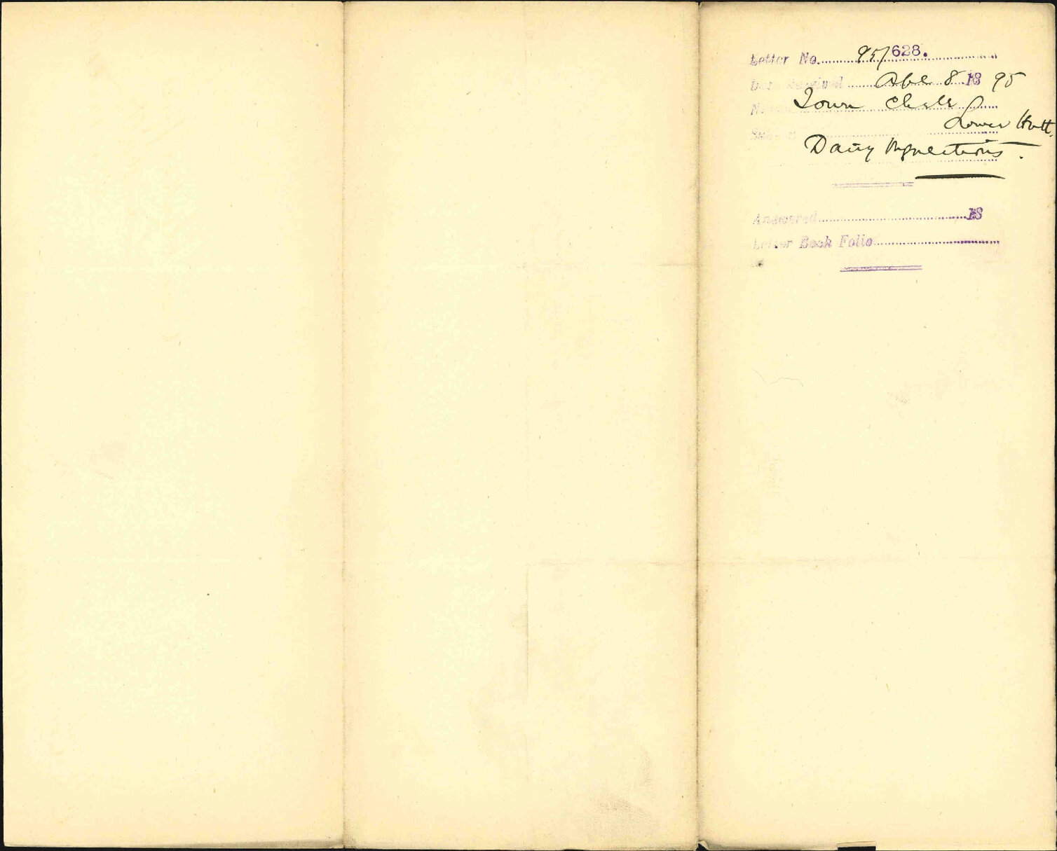 Dairy regulations - Town Clerk, Lower Hutt