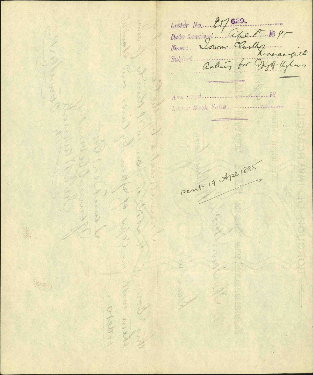 Asking for copy of bylaws - Town Clerk, Invercargill