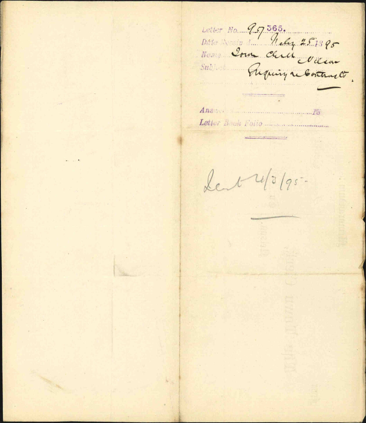 Enquiry regarding contracts - Town Clerk, Nelson