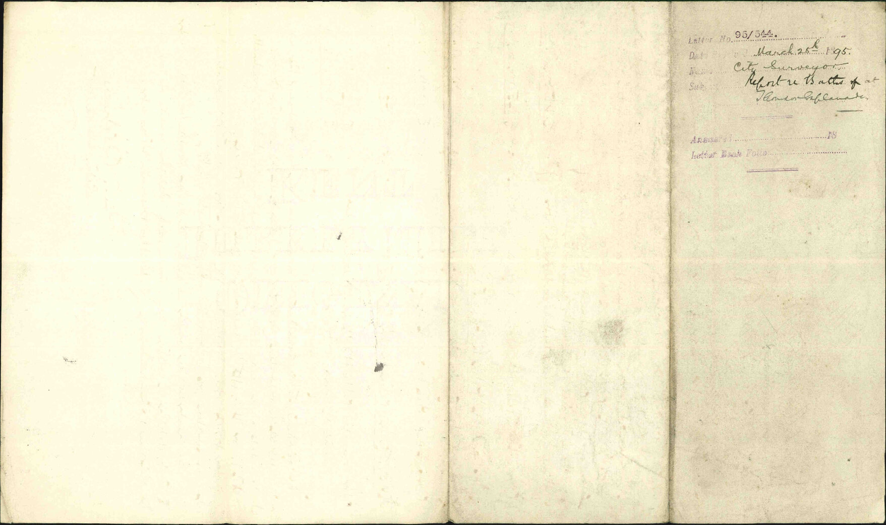 Report regarding baths etc at Thorndon Esplanade - City Surveyor