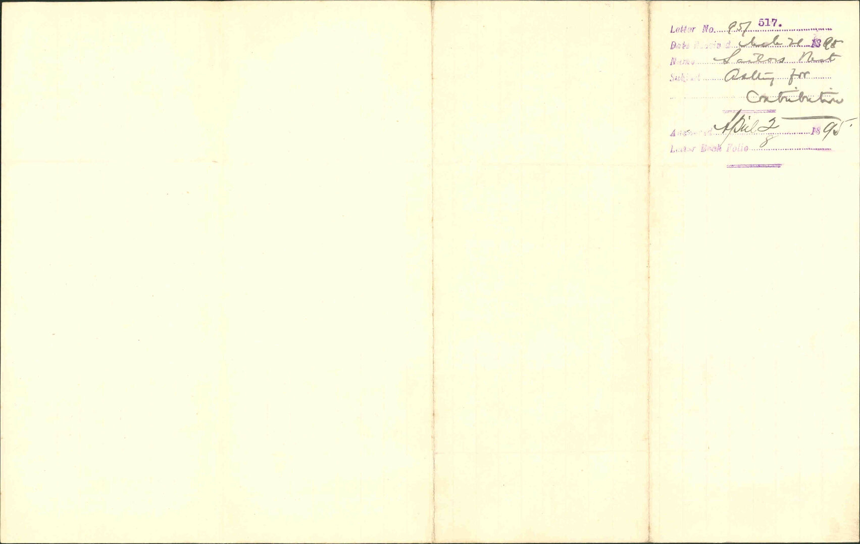 Asking for contribution - Sailor's Rest