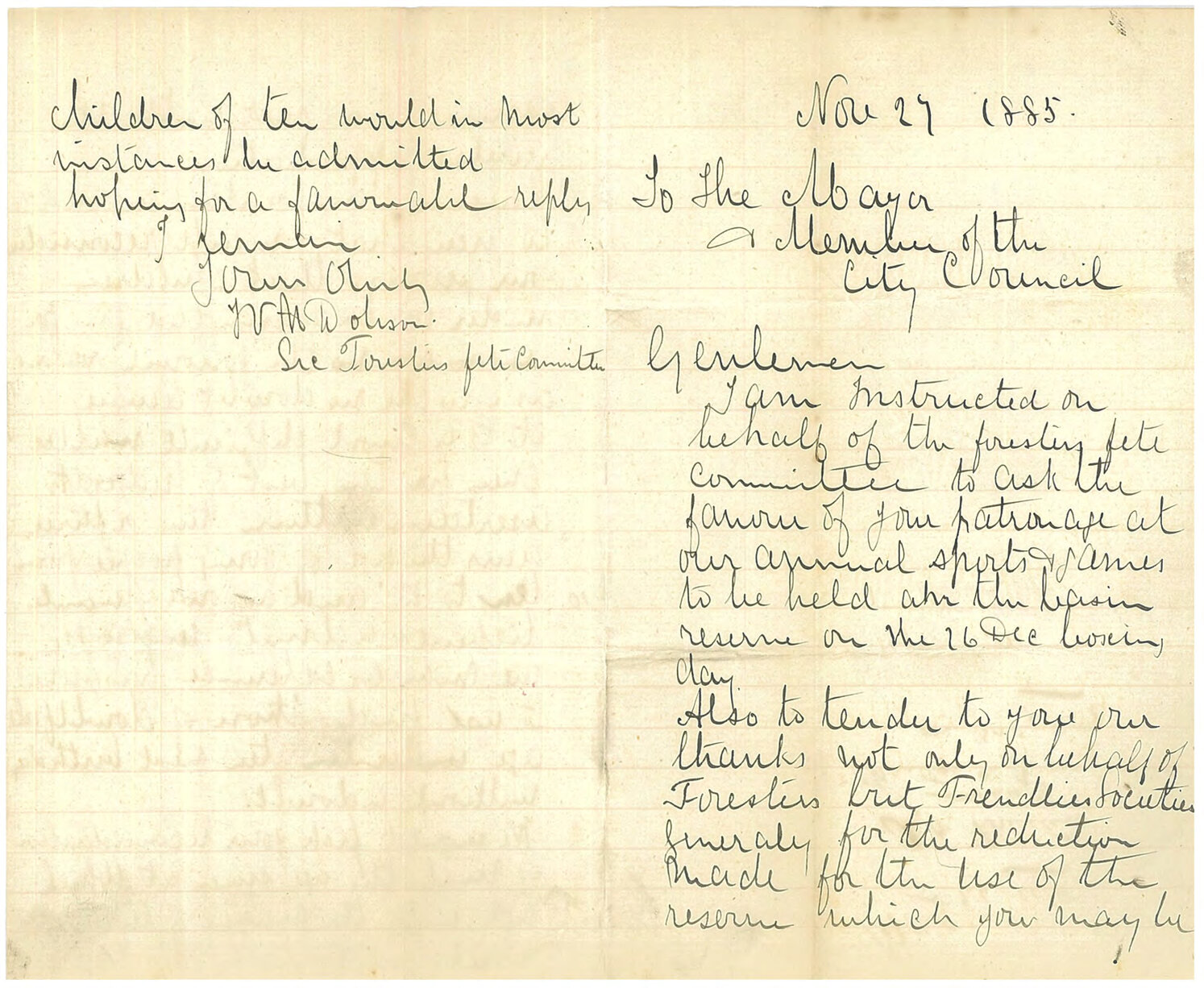 Further regarding the use of Basin Reserve on Boxing Day - Ancient Order of Oddfellows
