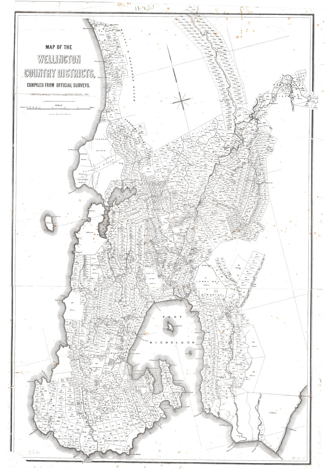 Map of the Wellington Country Districts, compiled from official surveys