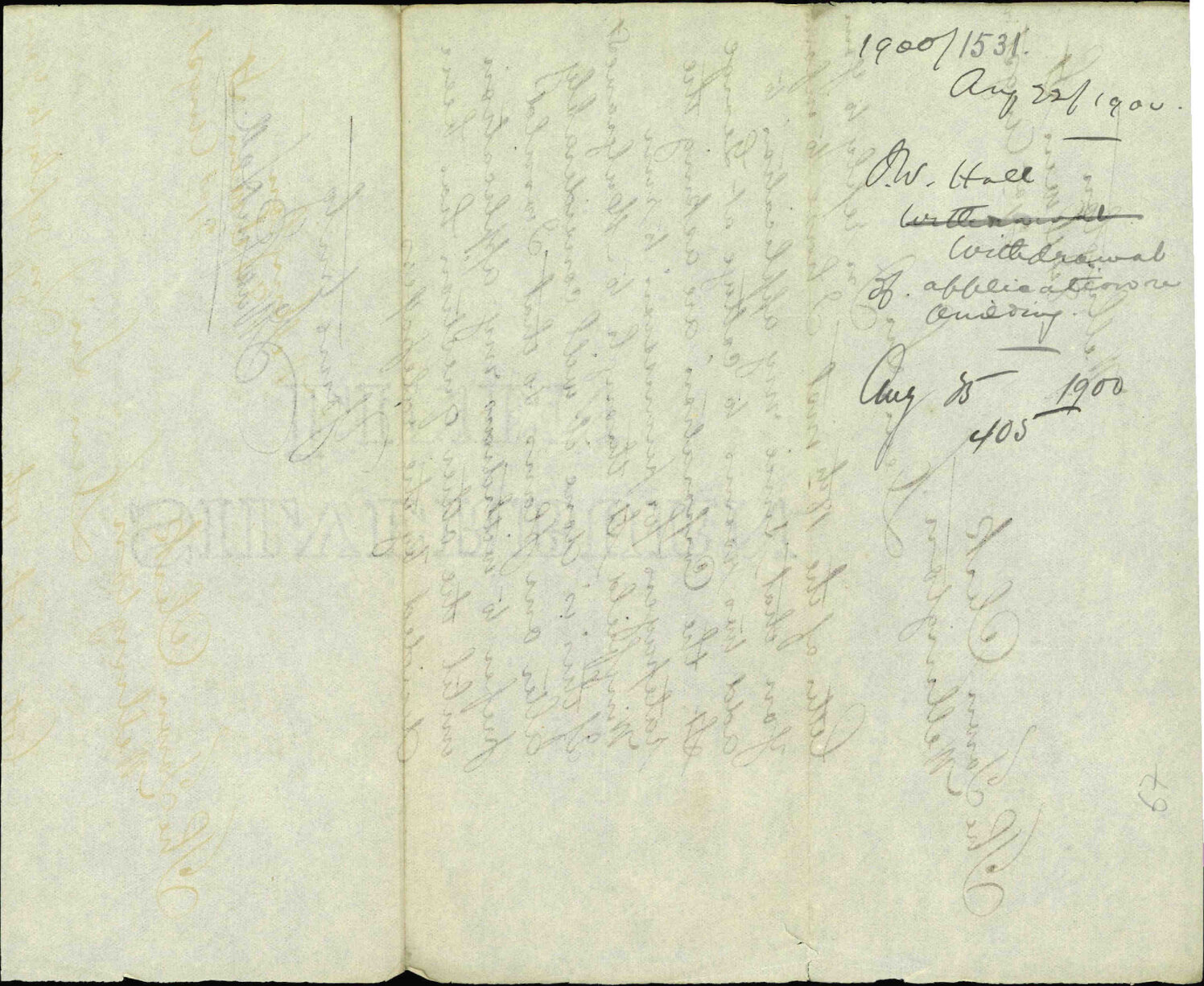 Withdrawal of application regarding building - J W Hall