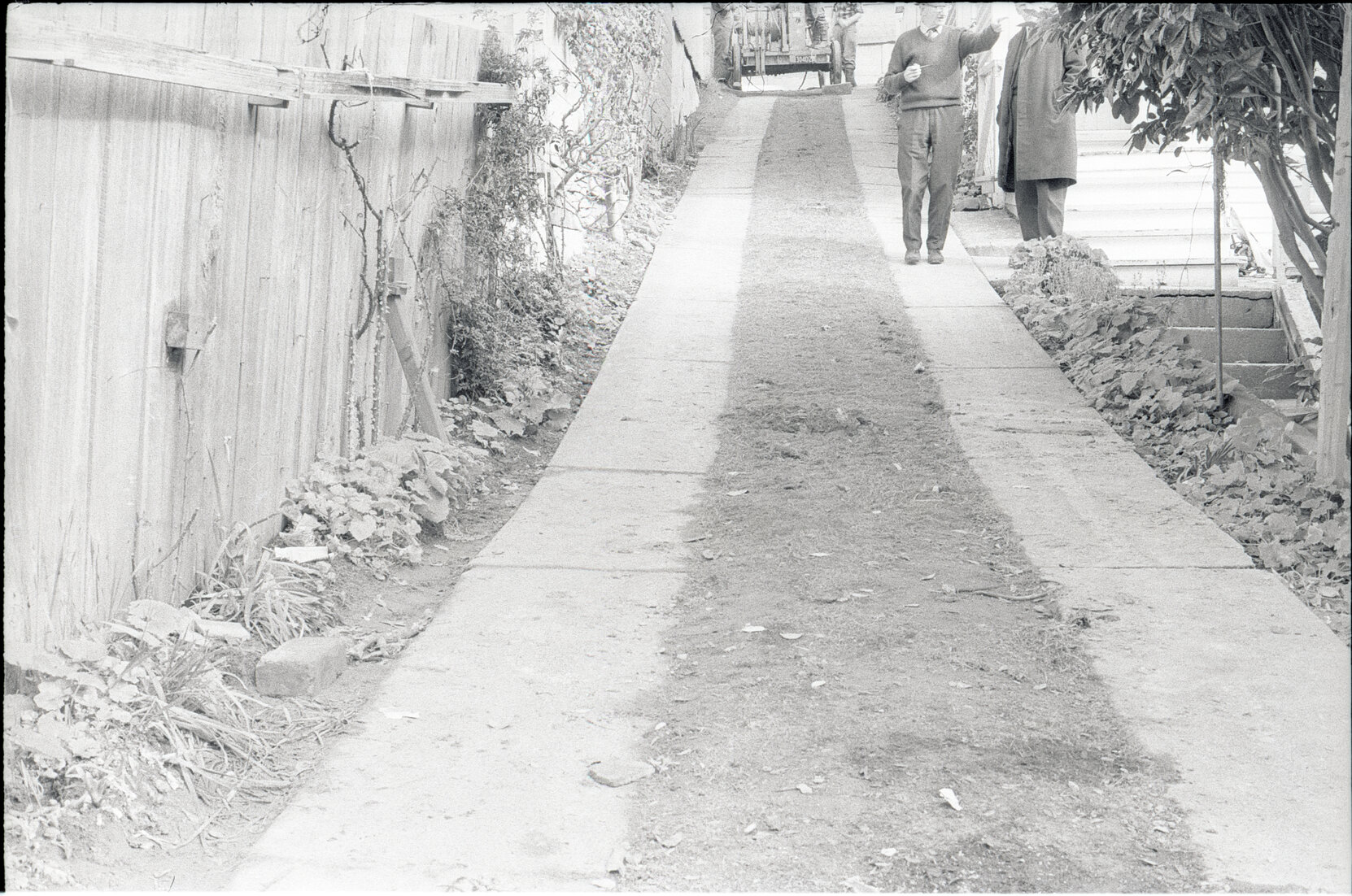 No 143, 147, 149 Wallace Street, houses and yards, stormwater excavation at no 143, Addison