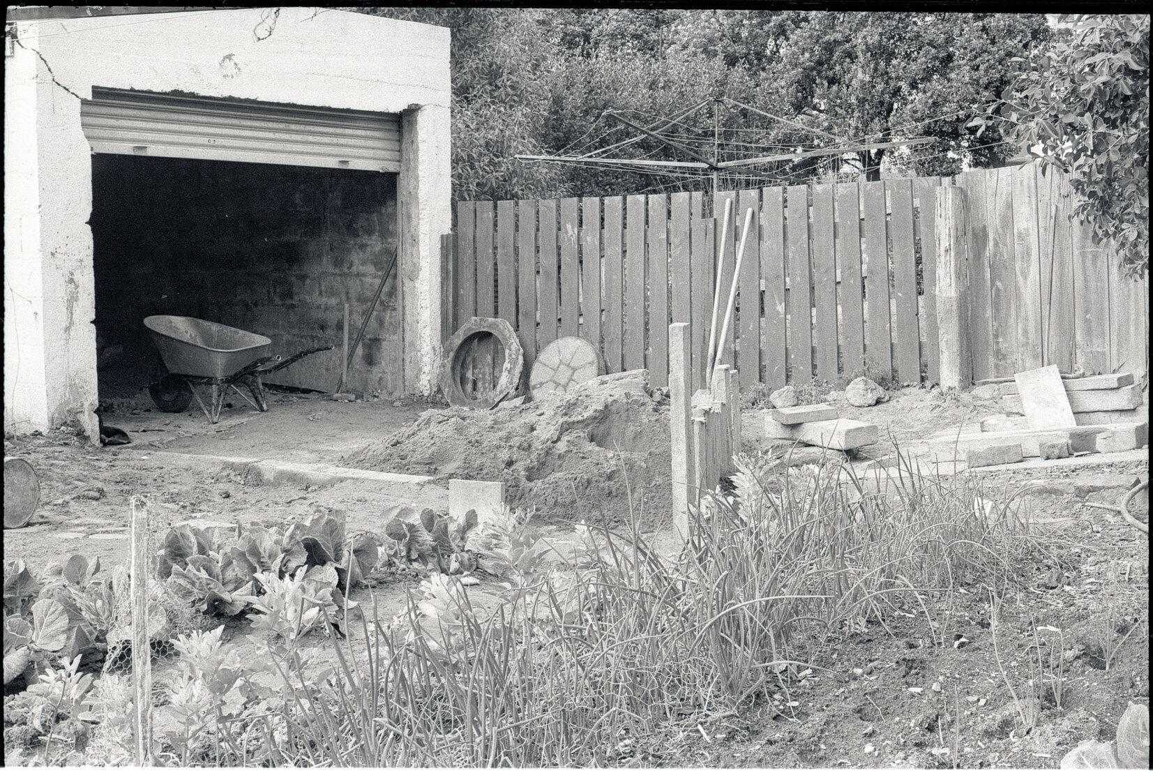 No 143, 147, 149 Wallace Street, houses and yards, stormwater excavation at no 143, Addison
