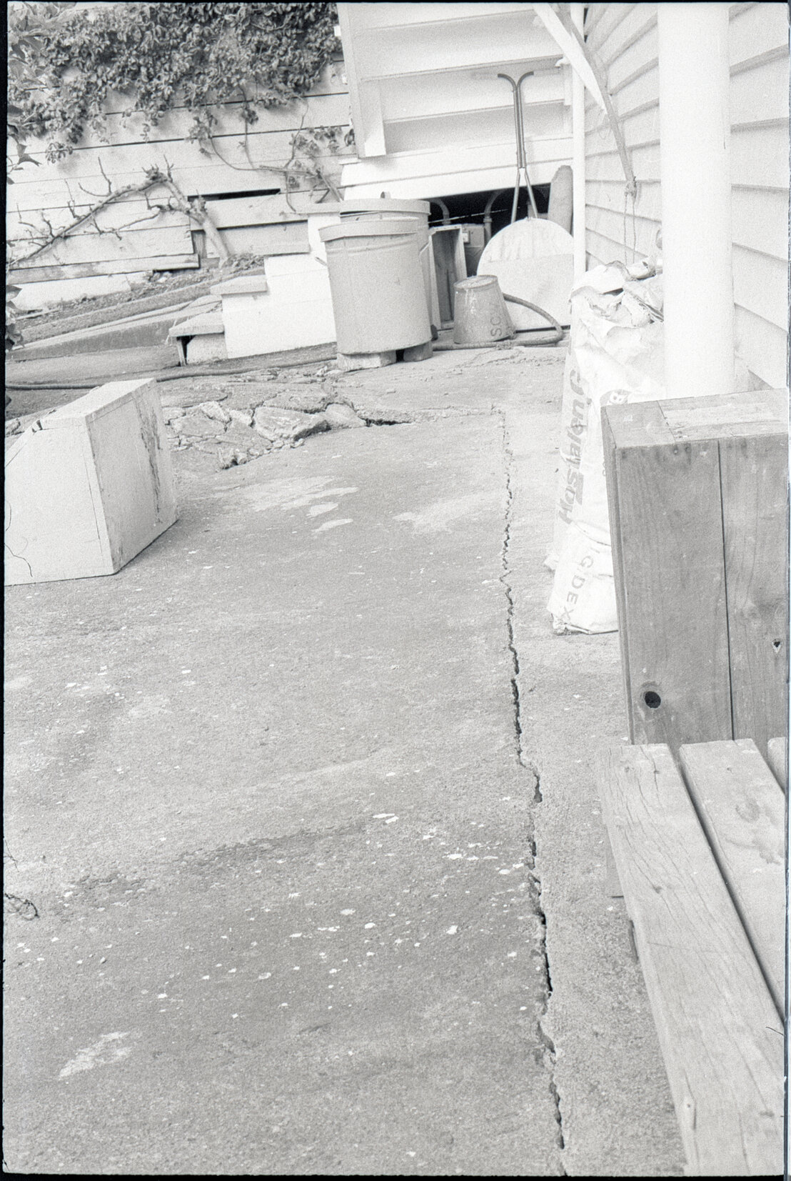No 143, 147, 149 Wallace Street, houses and yards, stormwater excavation at no 143, Addison
