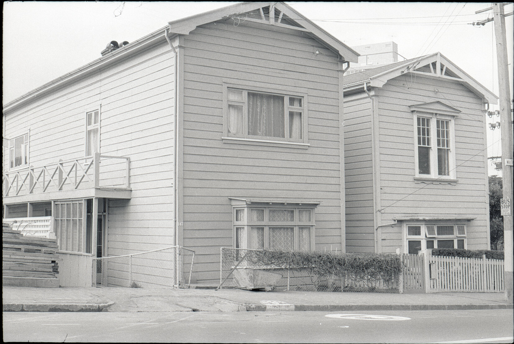 No 143, 147, 149 Wallace Street, houses and yards, stormwater excavation at no 143, Addison