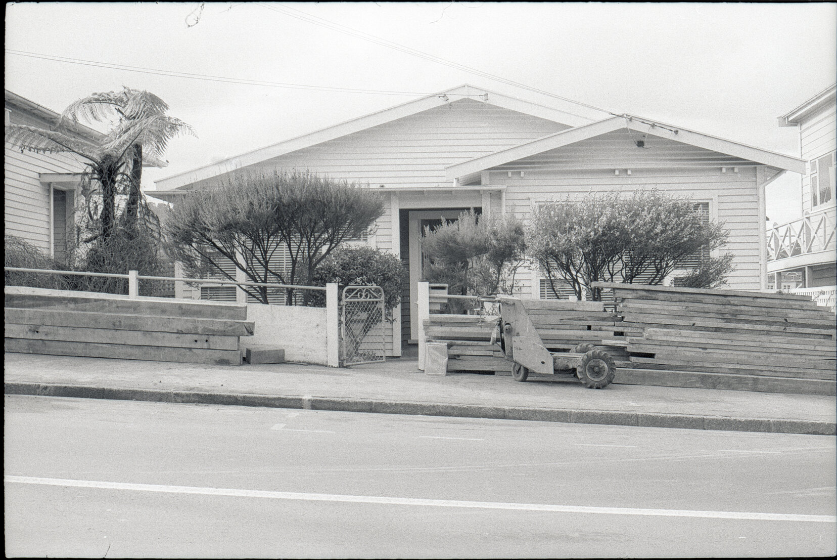 No 143, 147, 149 Wallace Street, houses and yards, stormwater excavation at no 143, Addison