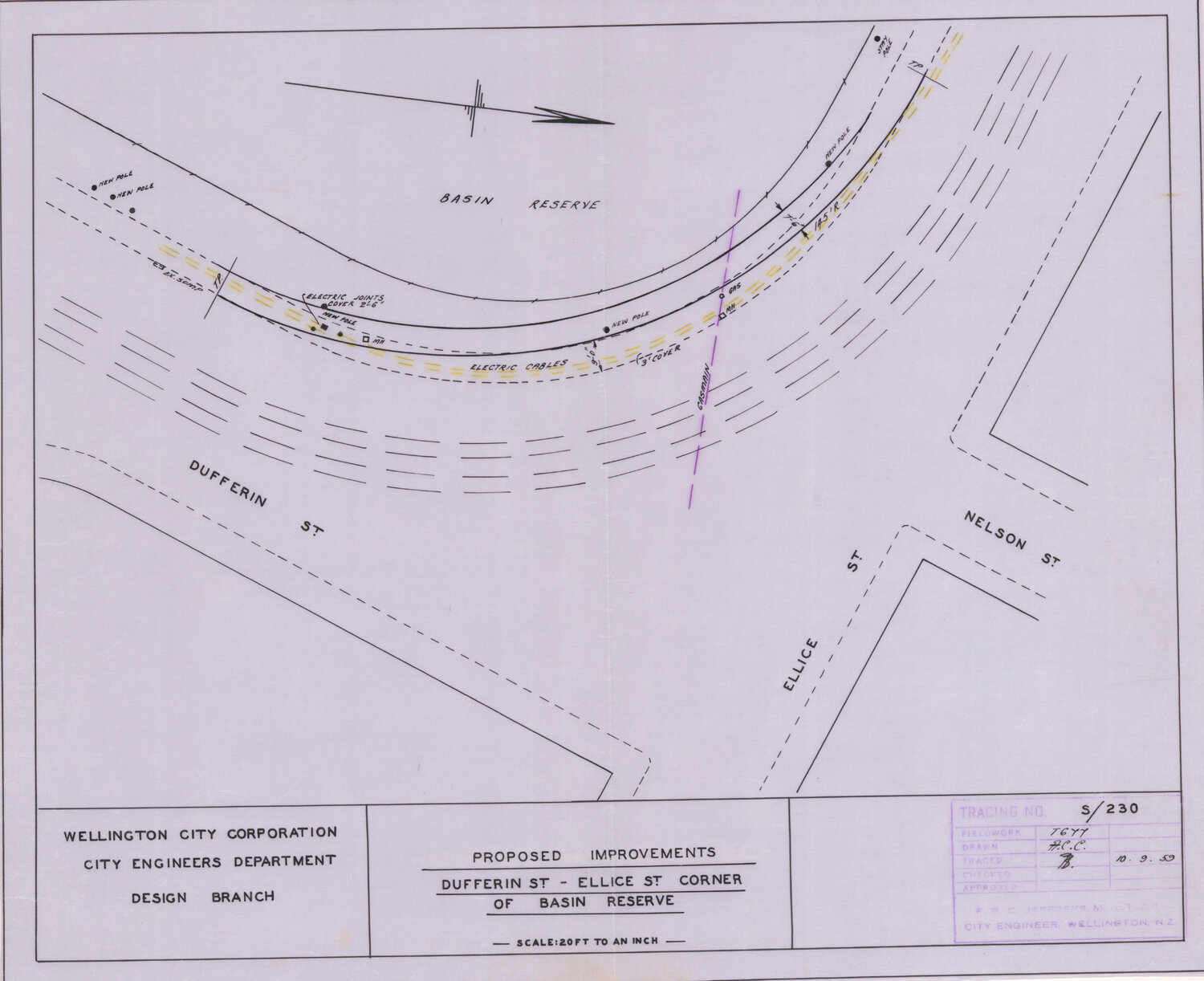 Proposed Footpath Improvements, Dufferin Street, Ellice Street corner Basin Reserve